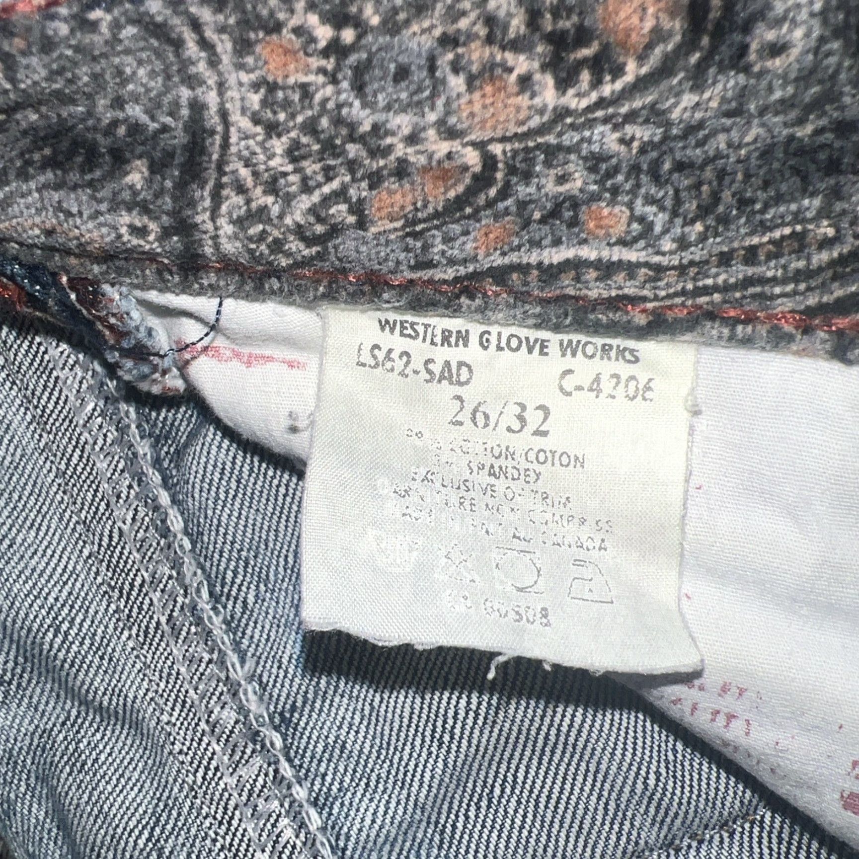 Vintage VINTAGE 1921 Western Glove Works Jeans Womens 26x32 Blue Straight Womens Jeans 1921 26 32 Size 26" / US 2 / IT 38 - 5 Thumbnail