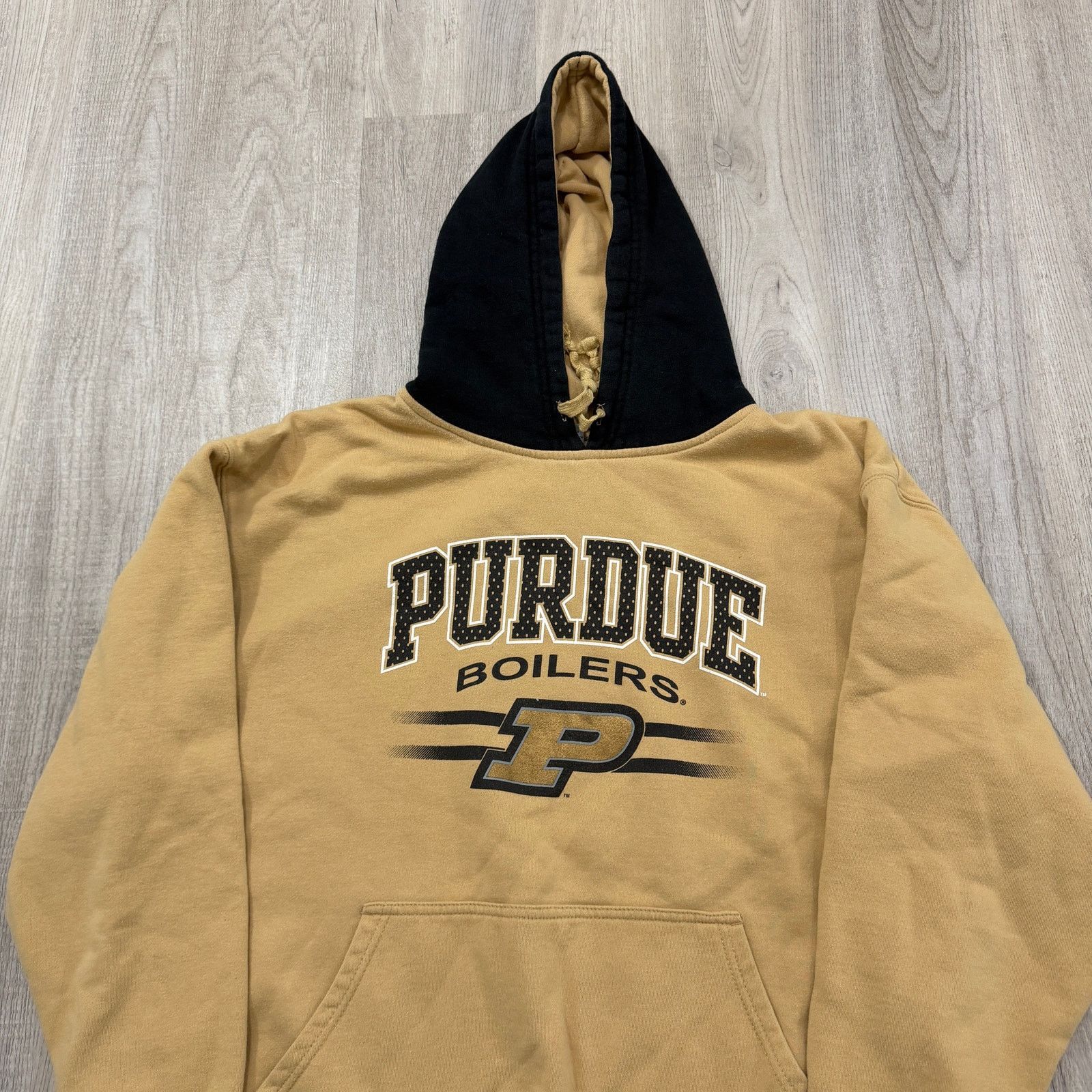 Vintage Vintage Purdue Boilermakers Hoodie Men's Extra Large Gold Size US XL / EU 56 / 4 - 2 Thumbnail