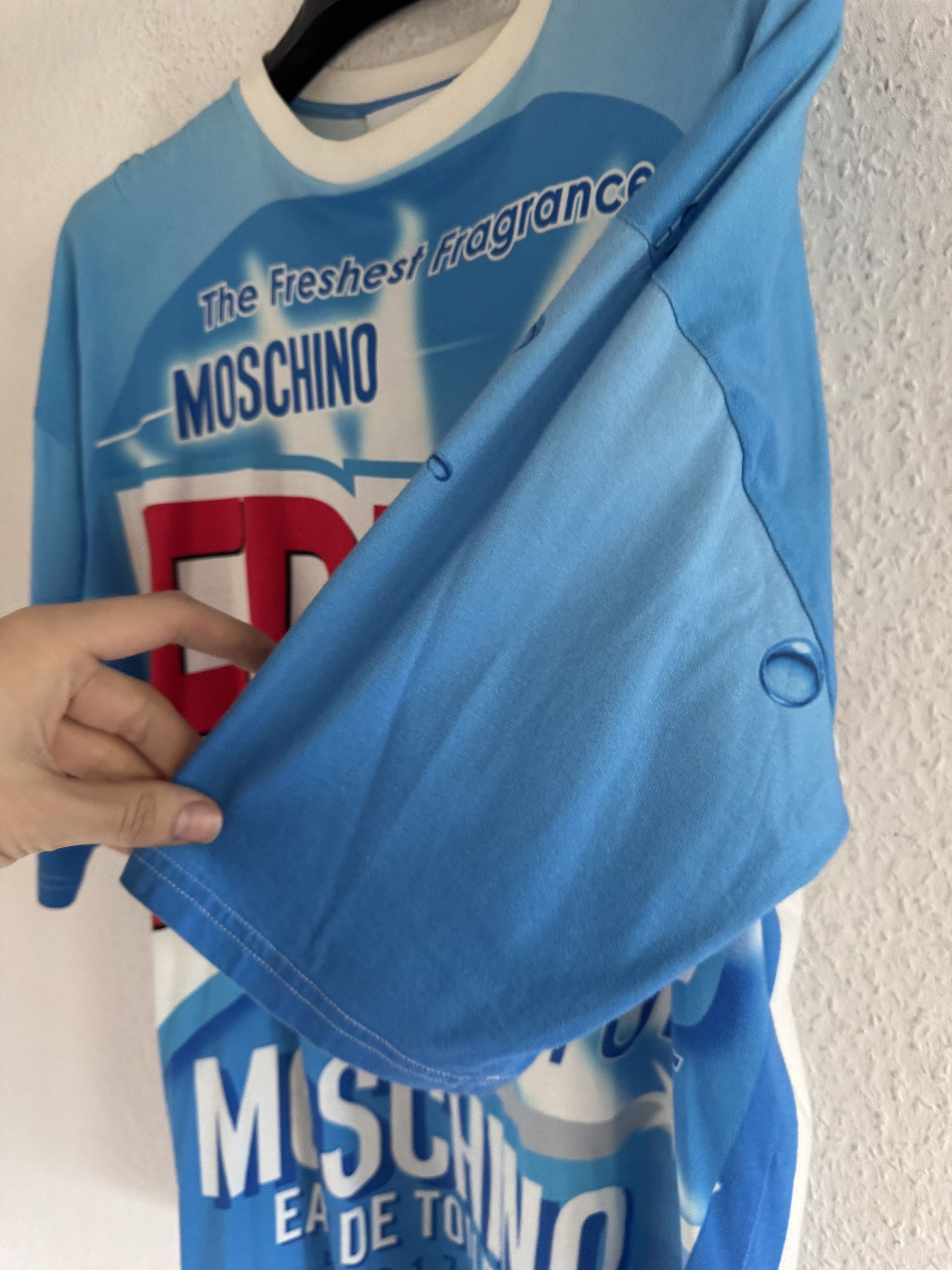 Moschino Fresh Fragrance Graphic Oversized T-Shirt Size US XXS / EU 40 - 6 Thumbnail