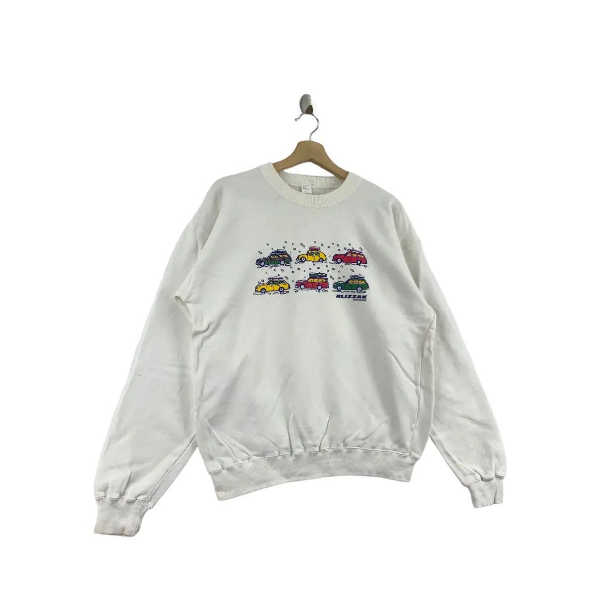 Vintage Vintage 90’ BLIZZAK BRIDGESTONE Racing Sweatshirt Team Size US L / EU 52-54 / 3 - 5 Thumbnail