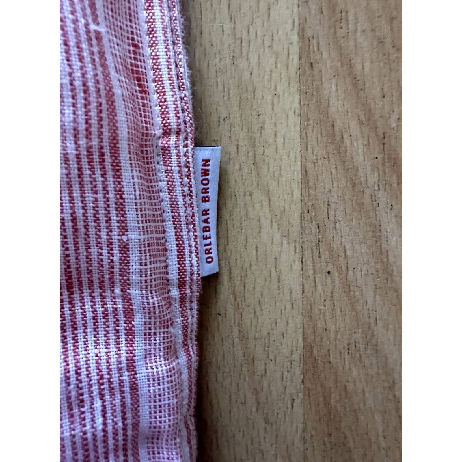 Orlebar Brown Orlebar Brown Polo Shirt Mens XL Short Sleeve Made Portugal 100% Linen Striped Button Collared Casual Beach Golf Tennis Walking Multicolor Size US XL / EU 56 / 4 - 4 Thumbnail