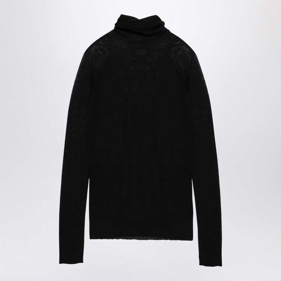 Roberto Cavalli o1d2blof0924 Turtleneck Sweater in Black Size S / US 4 / IT 40 - 2 Thumbnail
