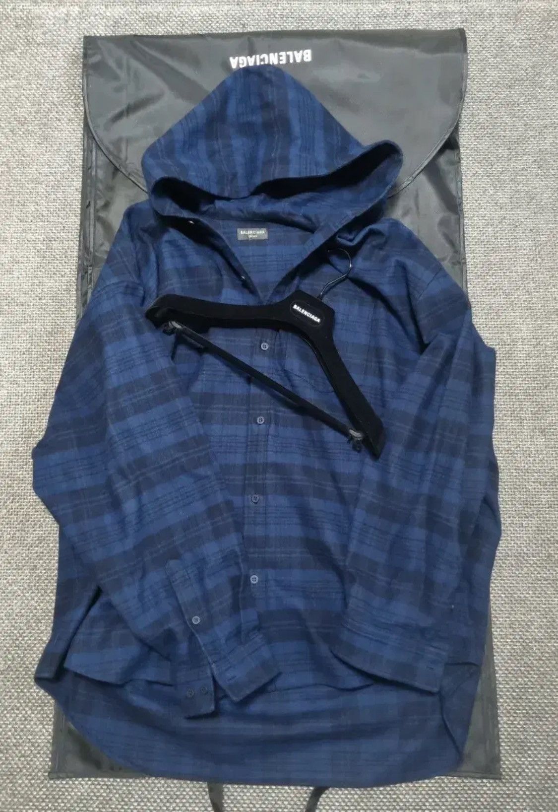 Balenciaga Balenciaga Flannel Hoodie Button Shirts Size US L / EU 52-54 / 3 - 3 Thumbnail