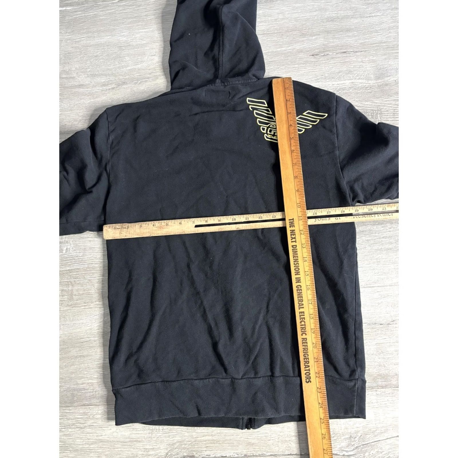 Emporio Armani VINTAGE Emporio Armani Hoodie Mens Medium Black Full Zip Logo Graphic Fleece Sweatshirt Size US M / EU 48-50 / 2 - 6 Thumbnail