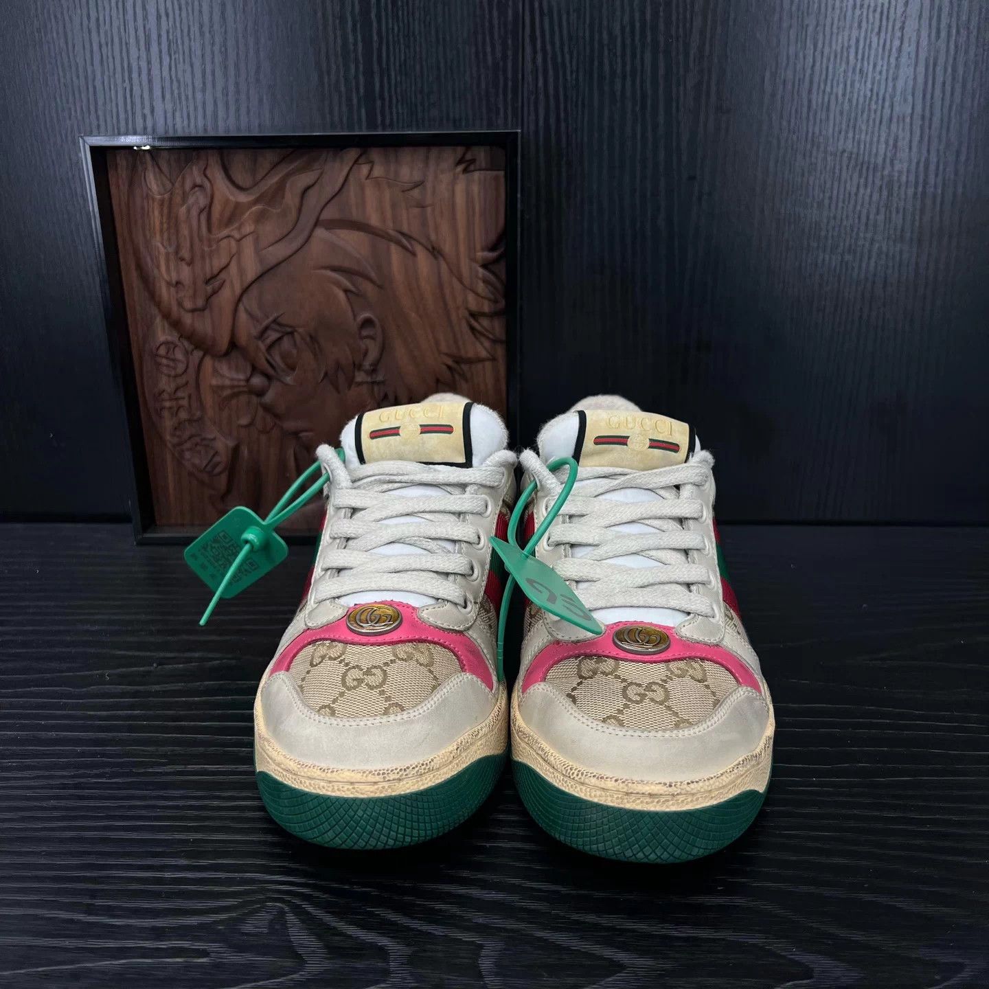 Gucci Gucci Dirty Sneaker Ebony Pink 36 Worn 2x Size US 5.5 / IT 35.5 - 4 Thumbnail