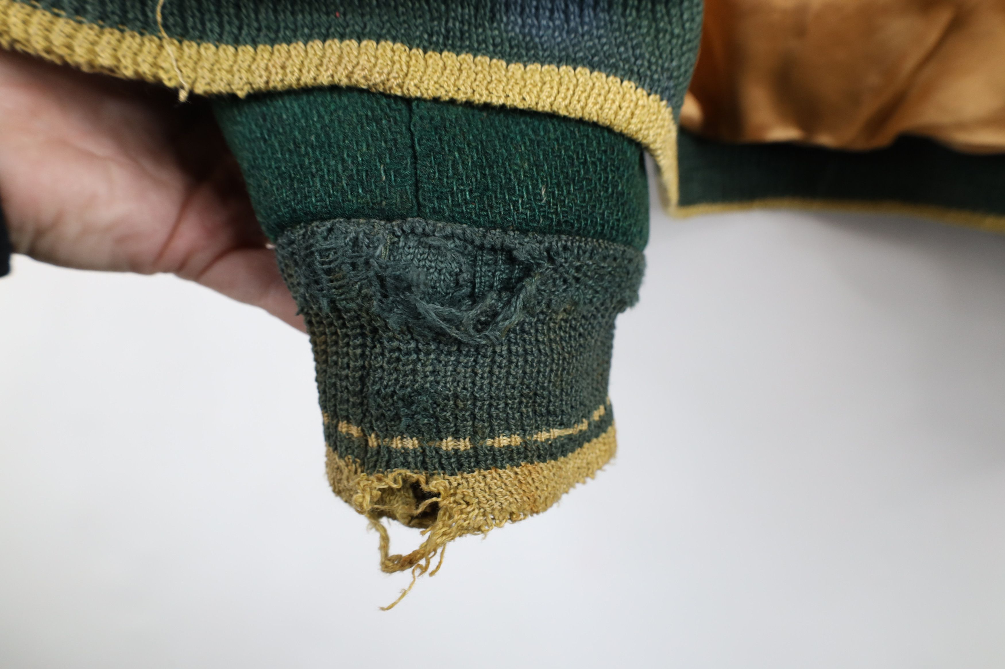 Vintage Vintage 40s 50s Streetwear Wool Varsity Jacket Green USA Size US M / EU 48-50 / 2 - 16 Thumbnail