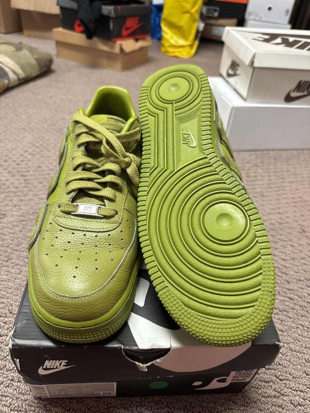Cactus Plant Flea Market × Nike CPFM Nike Air Force 1 Moss Size US 10 / EU 43 - 6 Thumbnail