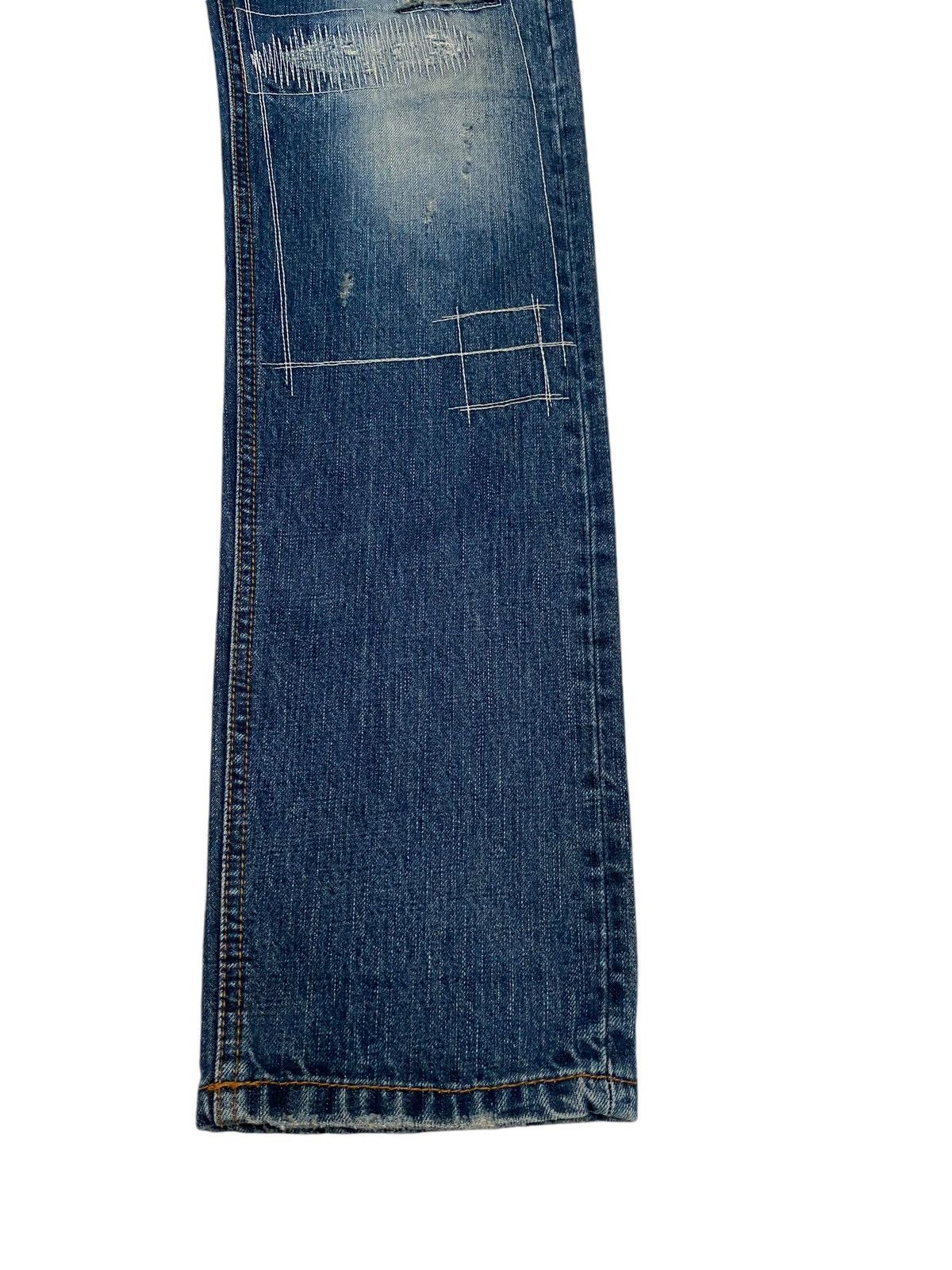 If Six Was Nine × Japanese Brand × Vintage Vintage Japanese Brand Huh Motor Club Patchwork Jeans 2000s Size US 31 - 6 Thumbnail