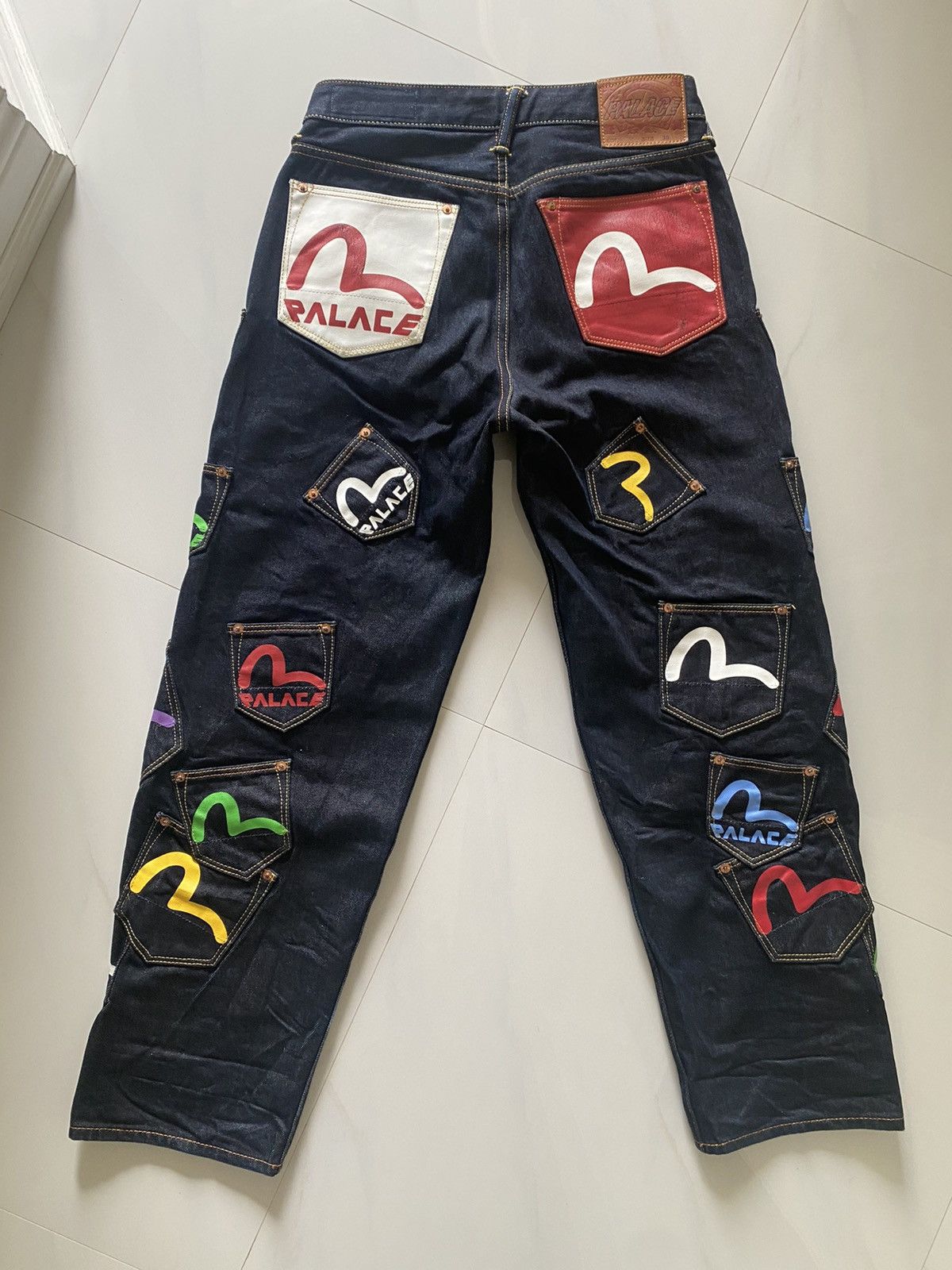 image of Evisu Multi Pocket Jean in Indigo, Men's (Size 30)