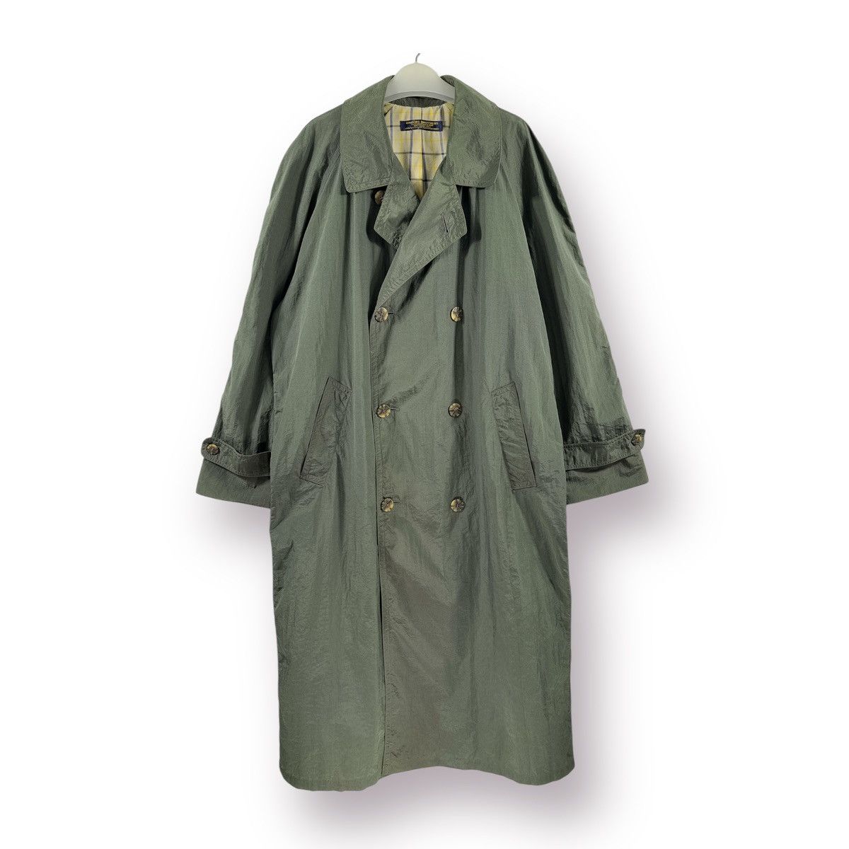 Brooks Brothers 🔥 90's Brooks Brothers Thom Browne Nylon trench Coat Size US L / EU 52-54 / 3 - 1 Thumbnail