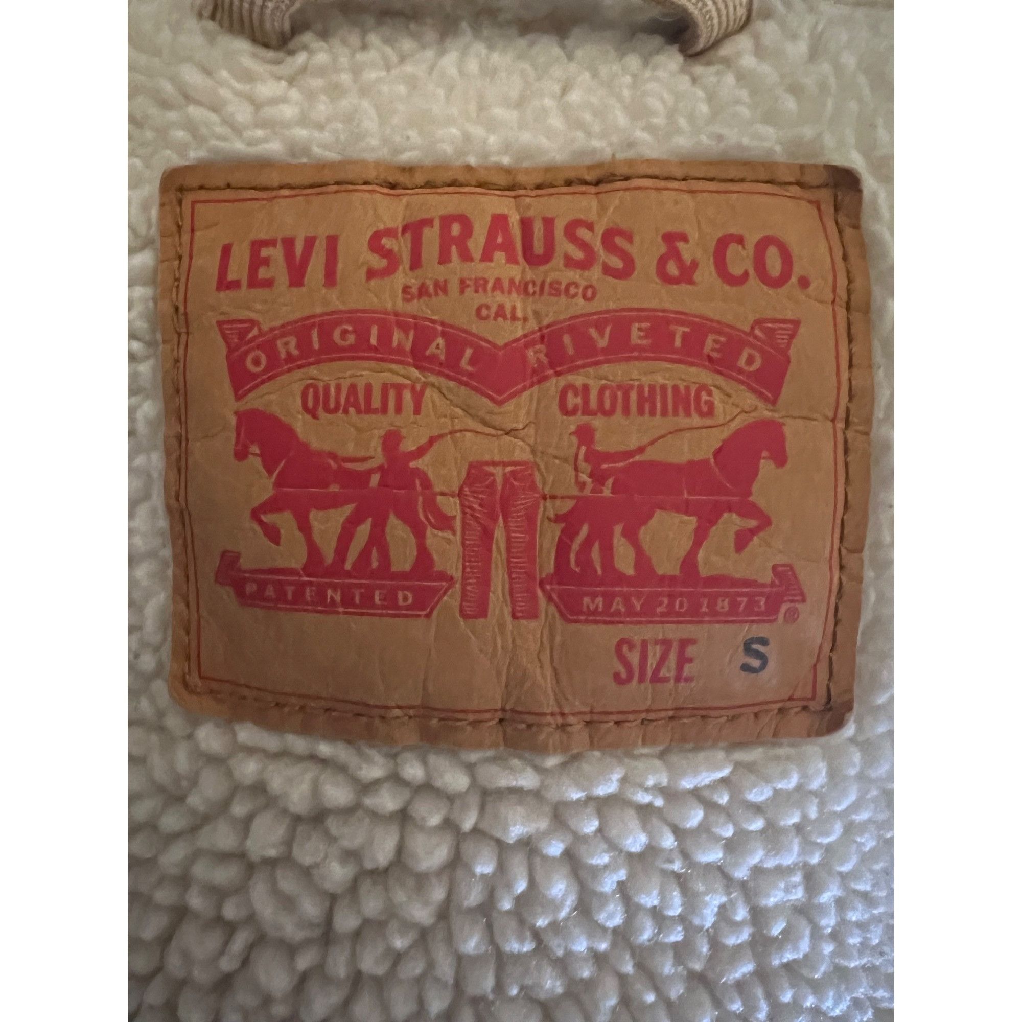 Levi's Levis Mens Tan Corduroy Button Up Trucker Jacket Small Sherp Size US S / EU 44-46 / 1 - 8 Thumbnail