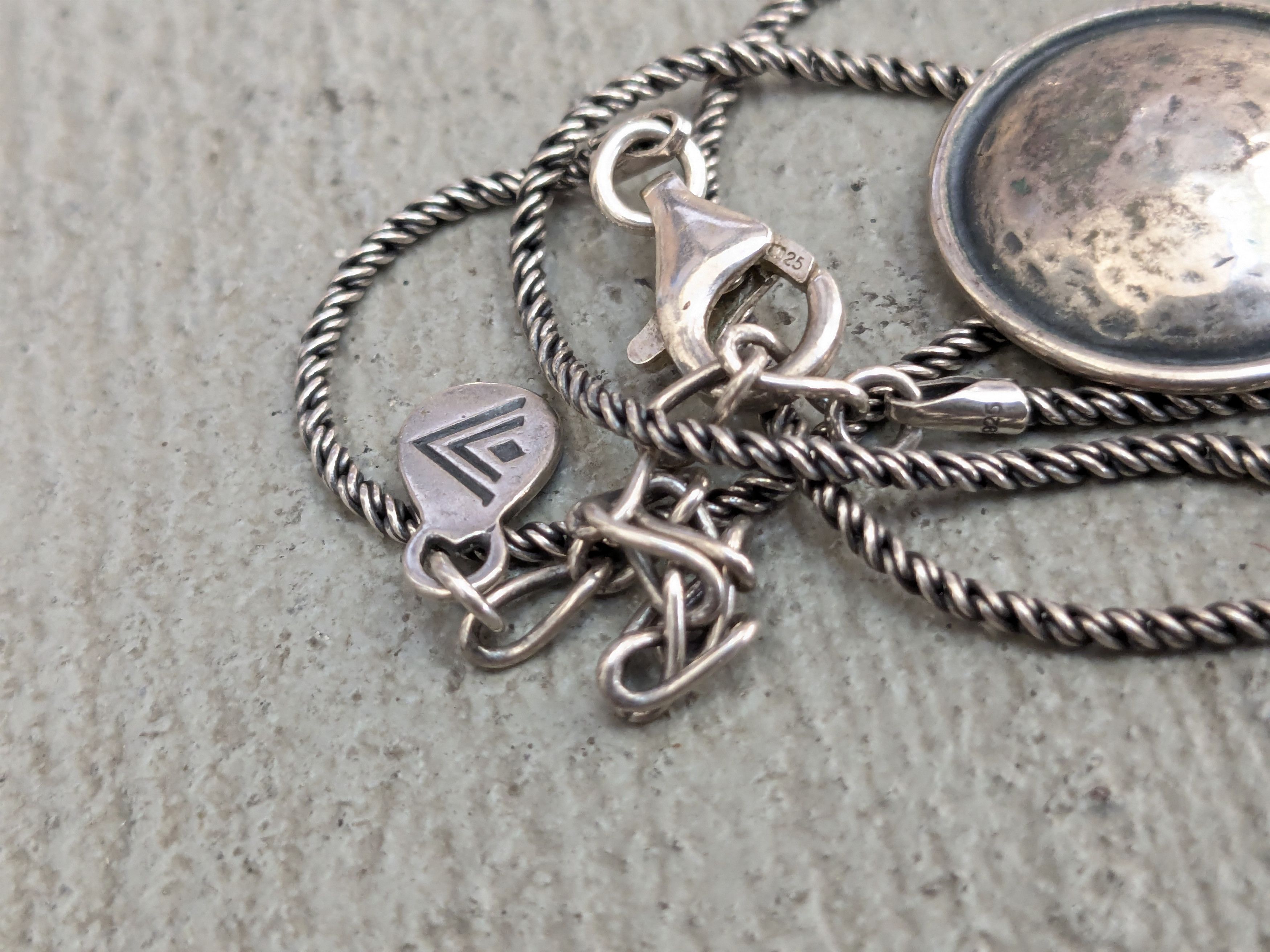 Jewelry Silpada Sterling Silver Necklace Faith Rope Twist 20" Size ONE SIZE - 12 Thumbnail