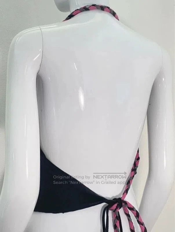 Miss Sixty Miss Sixty Vintage Beaded Halter Backless Vest. Size M / US 6-8 / IT 42-44 - 6 Thumbnail