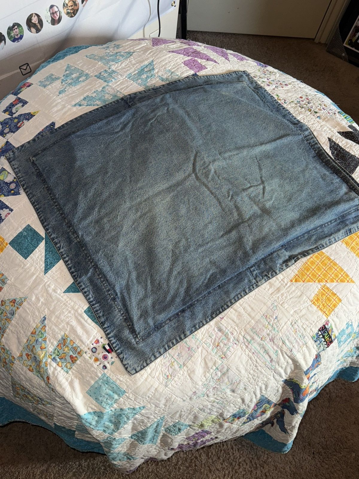 Tommy Hilfiger Denim Jean Pillow Case Size ONE SIZE - 1 Thumbnail