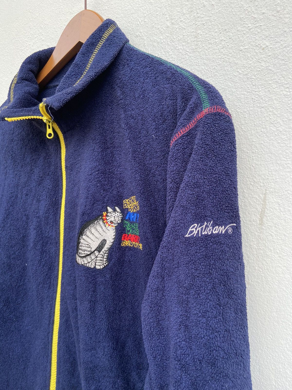 American Apparel 🔥 Vintage 90s Vintage Bkliban sweater zipper fleece Size US L / EU 52-54 / 3 - 4 Thumbnail