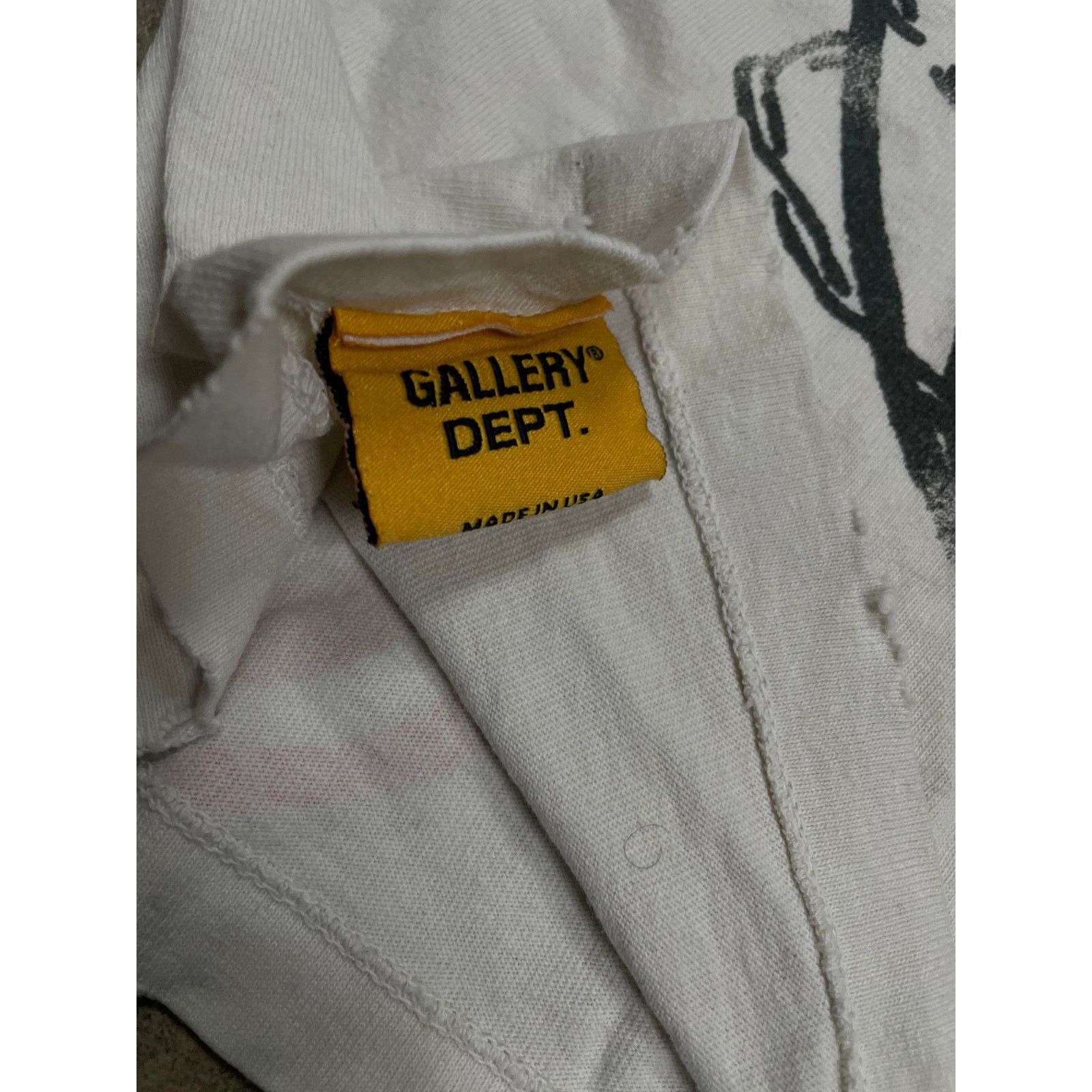 Gallery Dept. Gallery Dept Multi Logo Tee Cream Used Small Size US S / EU 44-46 / 1 - 4 Thumbnail