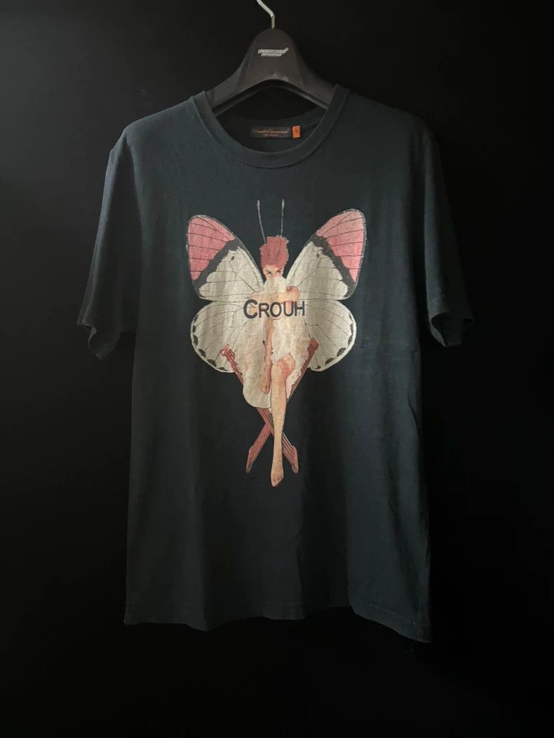 undercover butterfly graphic short sleeve tee