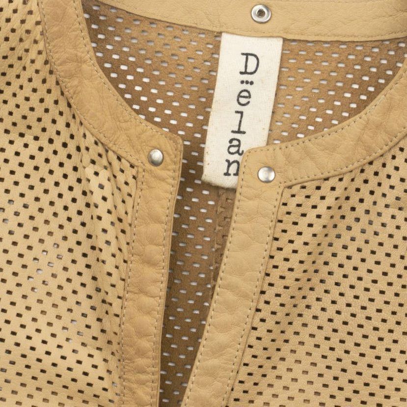 Other DELAN / PERFORATED LEATHER TUNIC JACKET Size M / US 6-8 / IT 42-44 - 2 Thumbnail