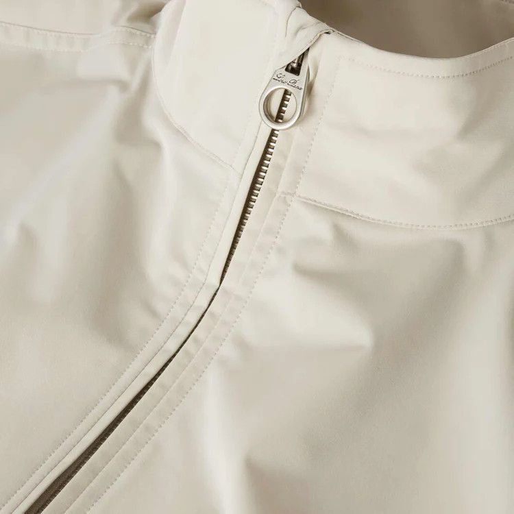 Loro Piana o1w1db10725 FAO4840 Keit Bomber Jacket in Pearl Gray Size US L / EU 52-54 / 3 - 3 Thumbnail