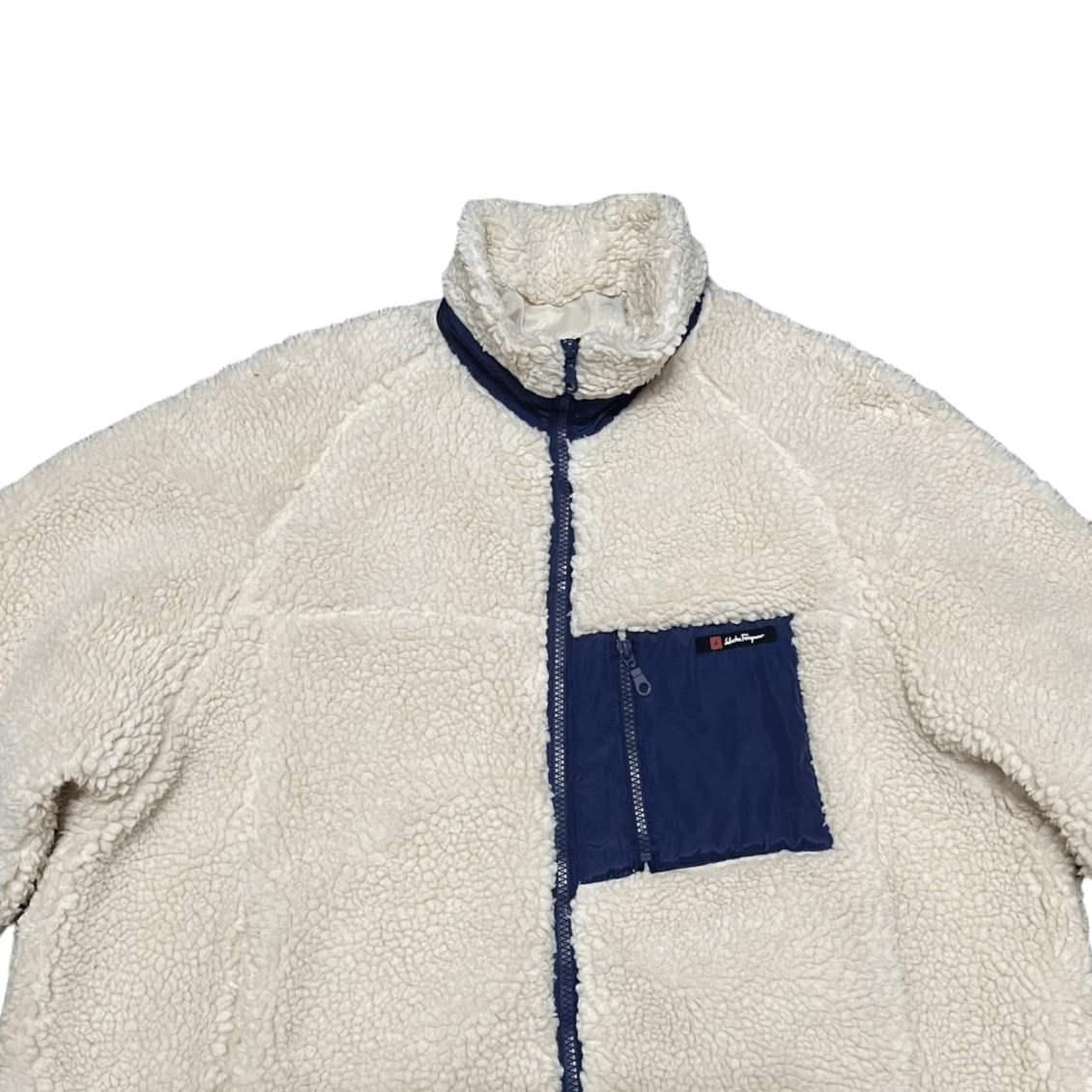 Salvatore Ferragamo Vintage Salvatore Ferragamo Fleece Sherpa Jacket Deep Pile Size US XL / EU 56 / 4 - 2 Thumbnail