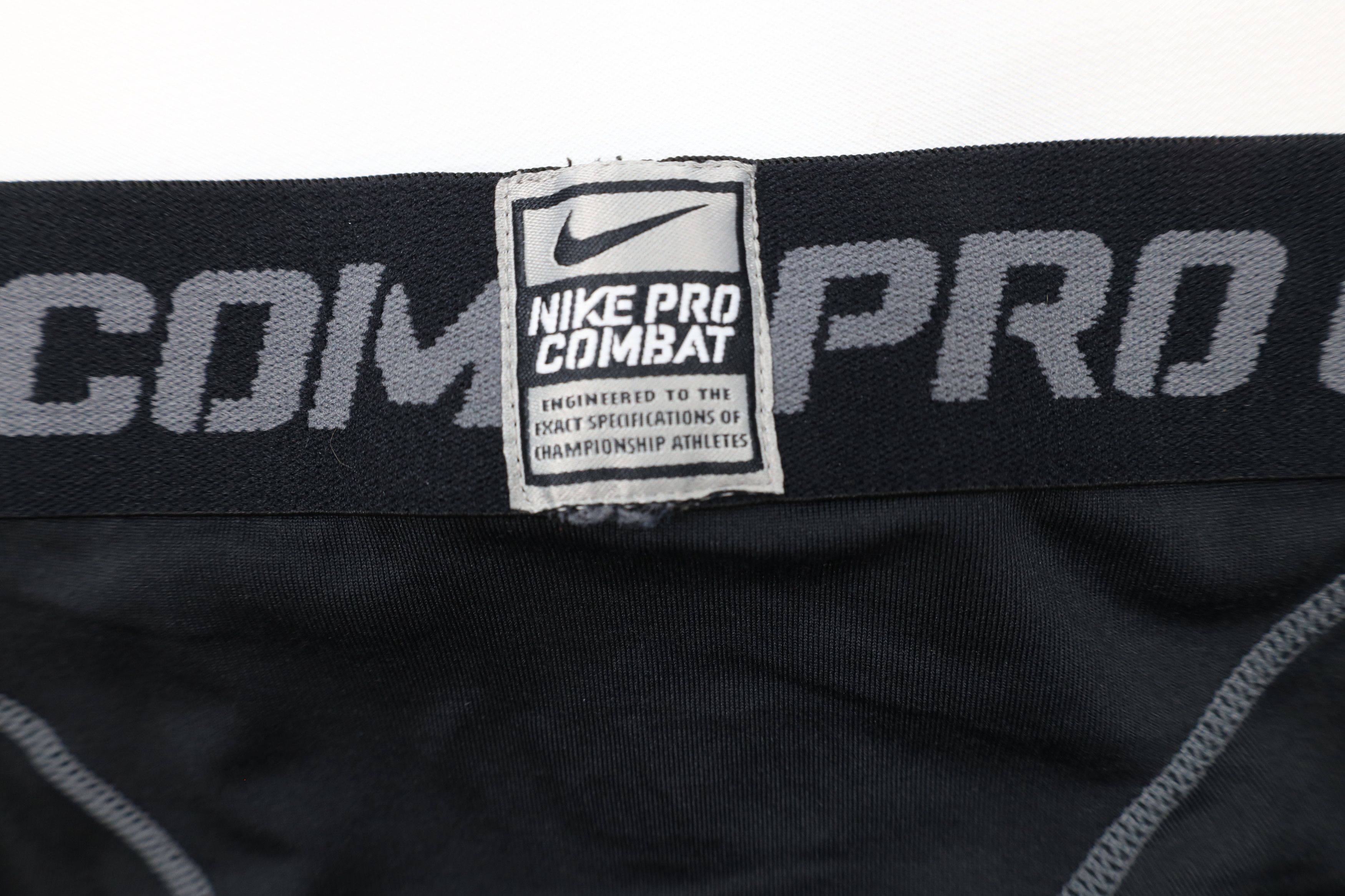 Nike × Vintage Nike Pro Combat Fit Training Gym Spandex Tights Pants Size US 36 / EU 52 - 8 Thumbnail
