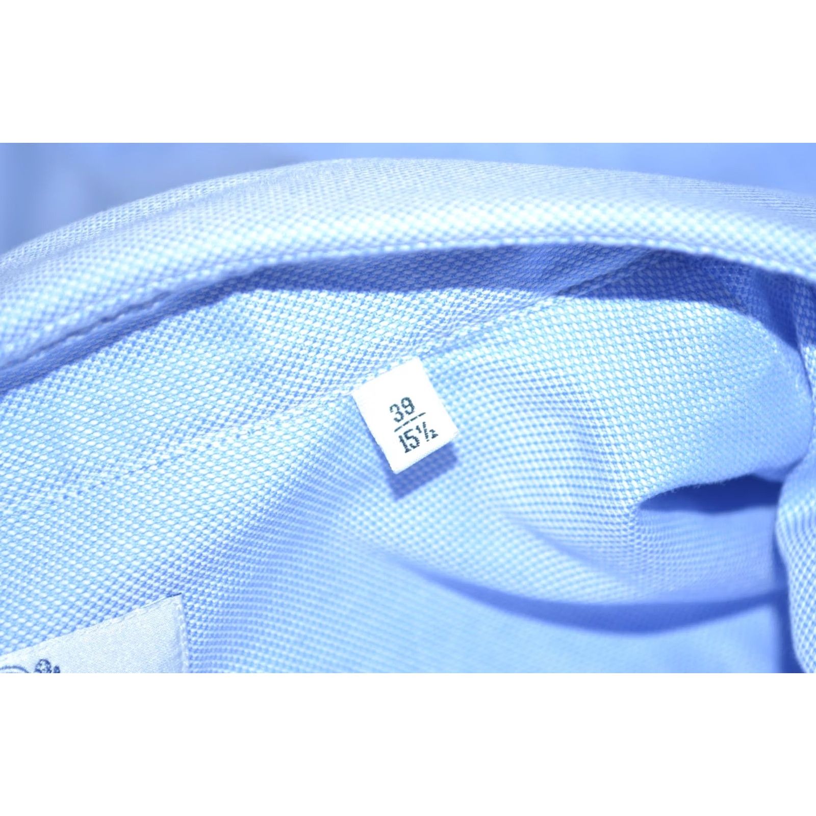 Vintage Boggi Milano Custom Fit Men's Light Blue Cotton Oxford Dress Shirt 39 15.5 Shirt Men Blue Oxford Dress Shirt Mens 15.5 (Regular) Size 42R - 4 Thumbnail