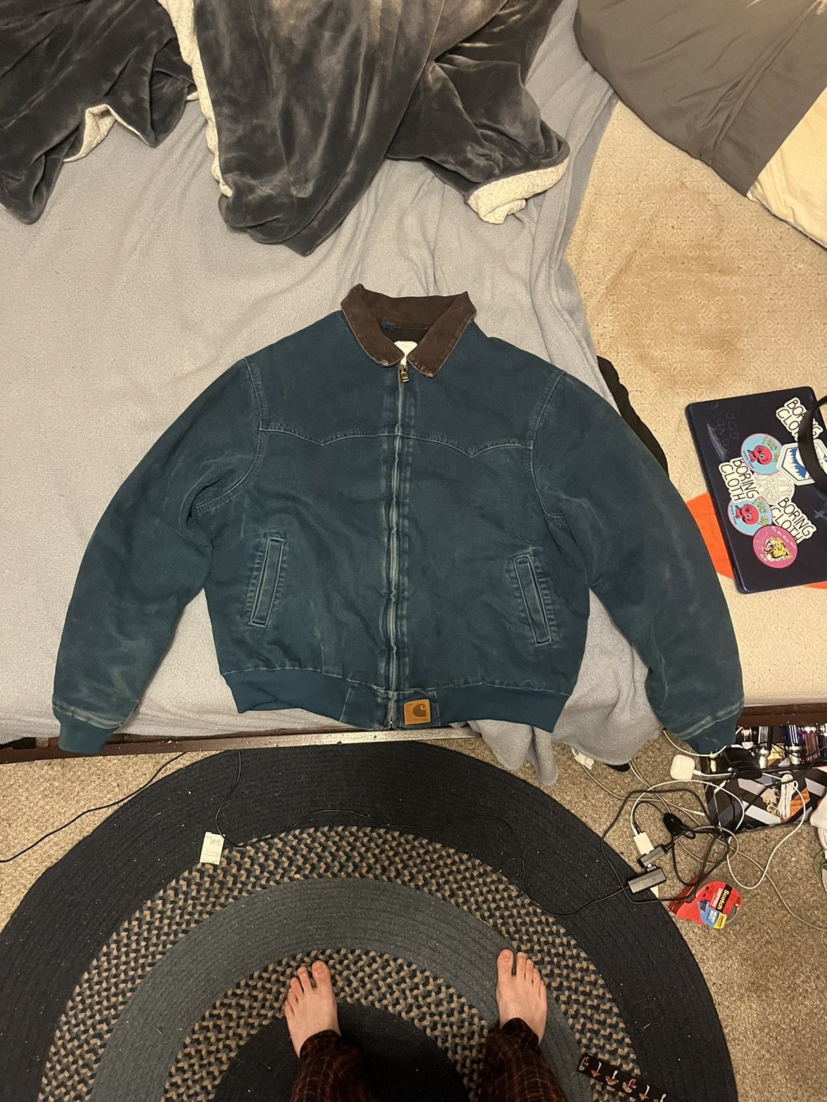 image of Santa Fe J14 Dtl Carhartt Jacket in Teal, Men's (Size XL)