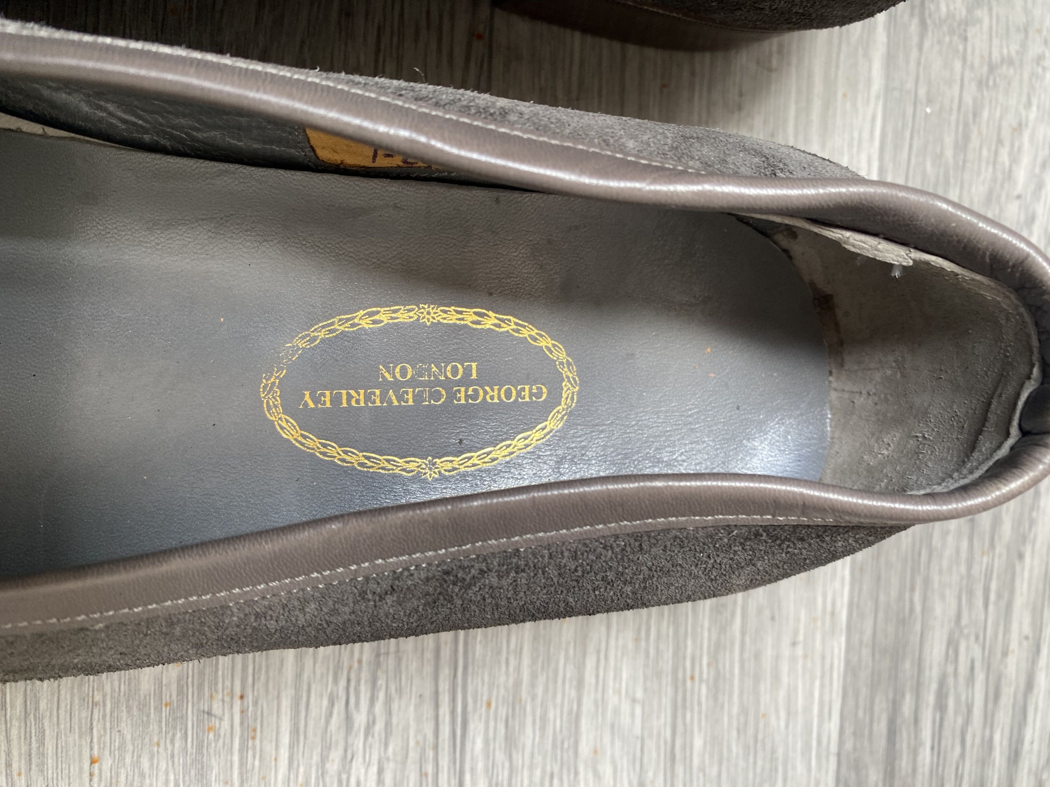 George Cleverley George cleverly grey suede slip on suede shoes sz uk 8.5 Size US 9.5 / EU 42-43 - 10 Thumbnail
