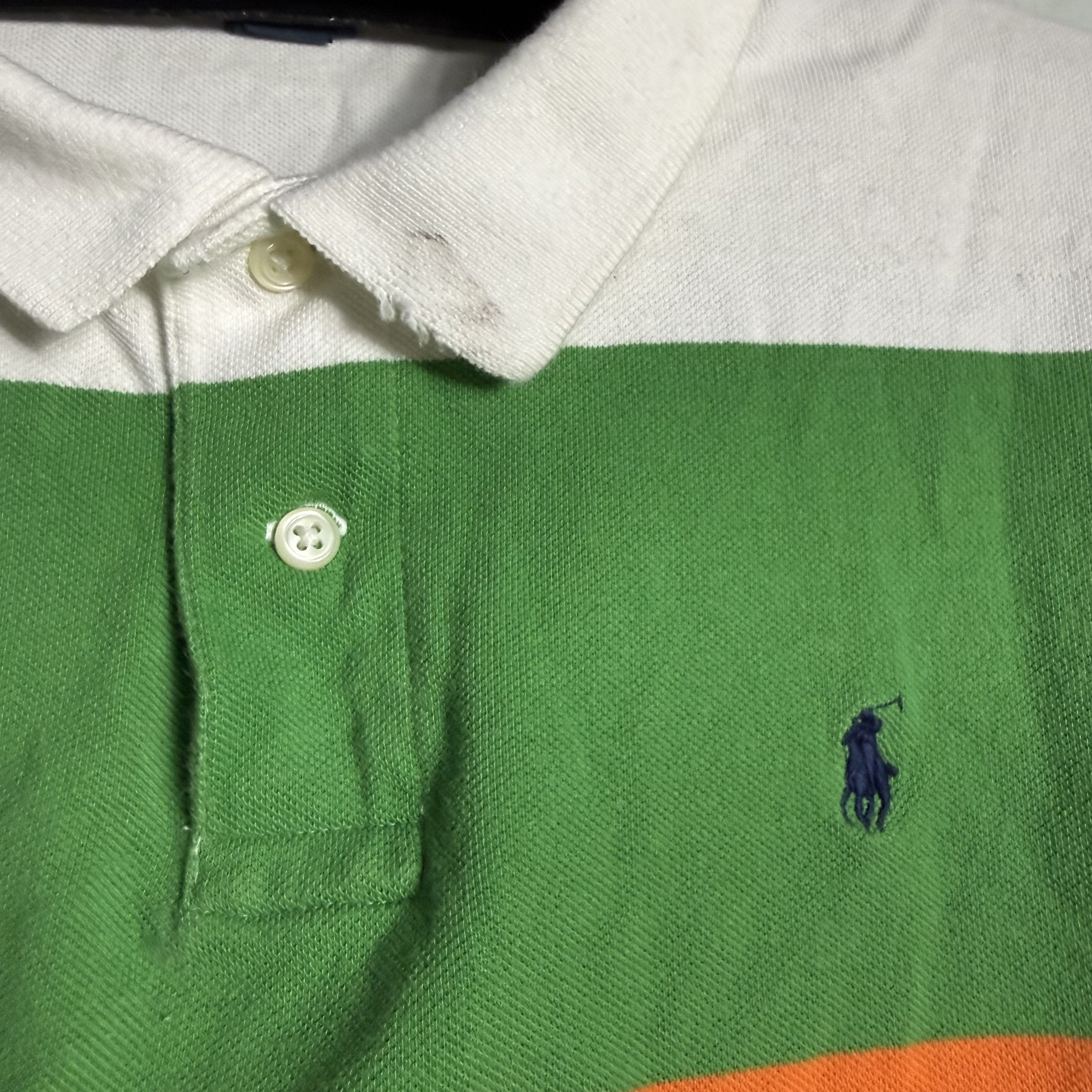 Polo Ralph Lauren 🔥RARE🔥Polo Ralph Lauren Multicolor Stripes Boys Polo Shirt Size US XL / EU 56 / 4 - 6 Thumbnail
