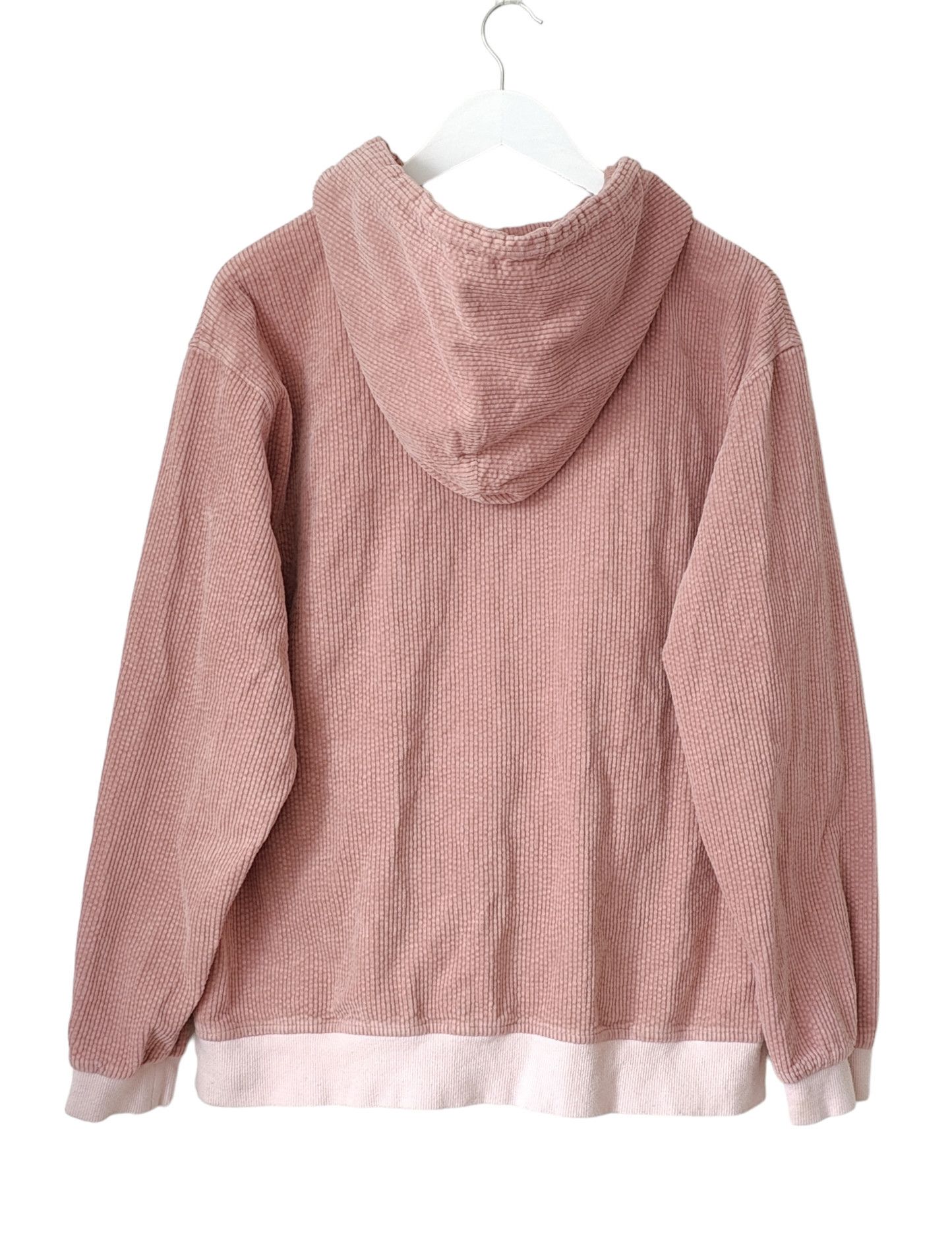 Japanese Brand Ones Stroke Tokyo Corduroy Dusty Pink Hooded Sweatshirt Size US M / EU 48-50 / 2 - 4 Thumbnail