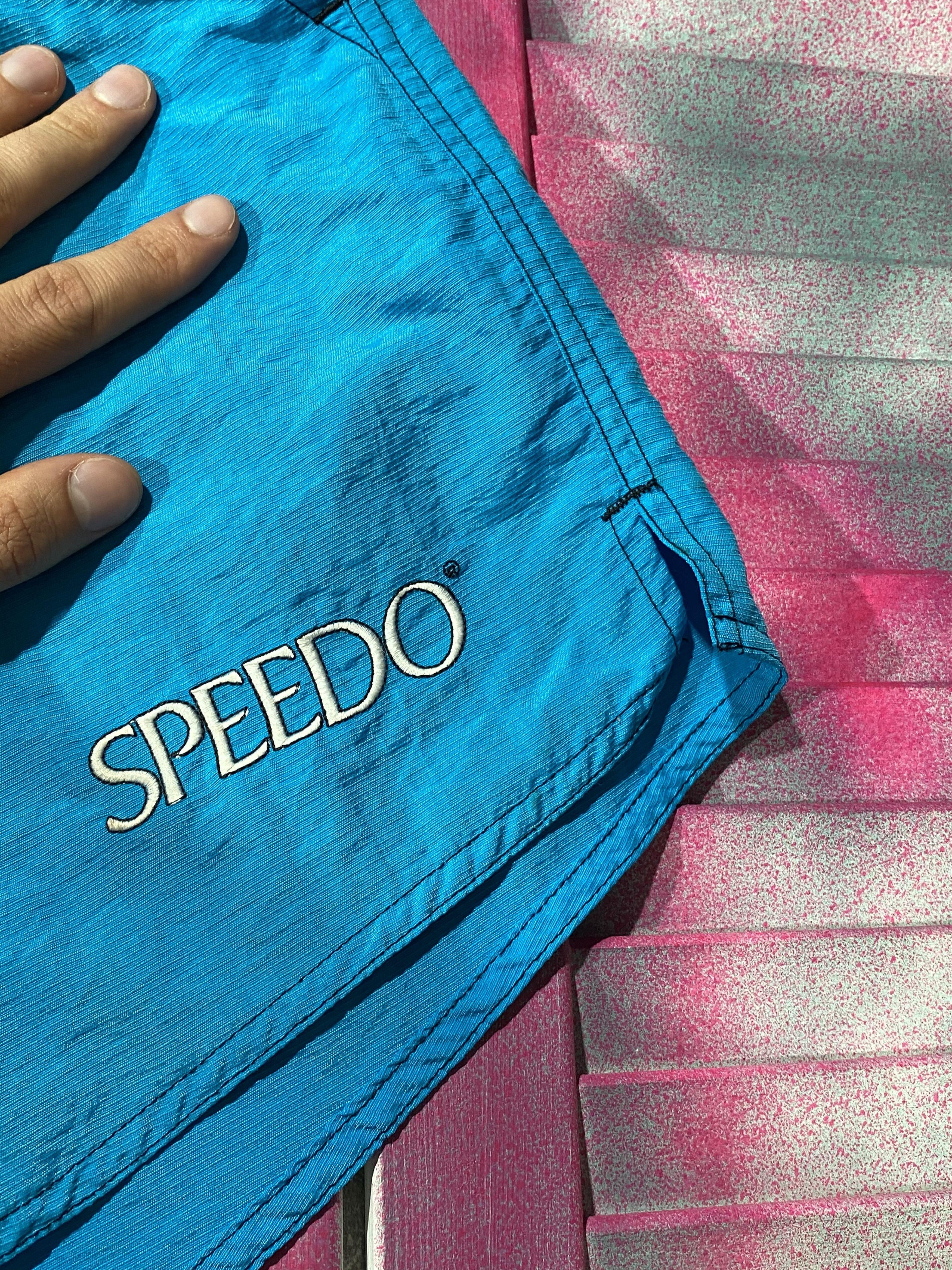Speedo Vintage 90s SPEEDO Nylon Shorts Size US 34 / EU 50 - 12 Thumbnail
