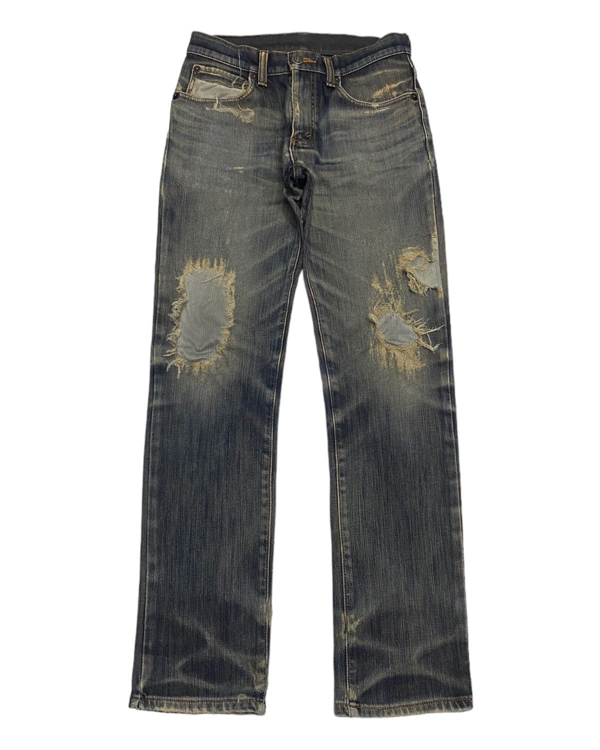 14th Addiction 🔥EDWIN WILD FIRE THRASHED DISTRESSED DENIM JEANS Size US 29 - 1 Thumbnail