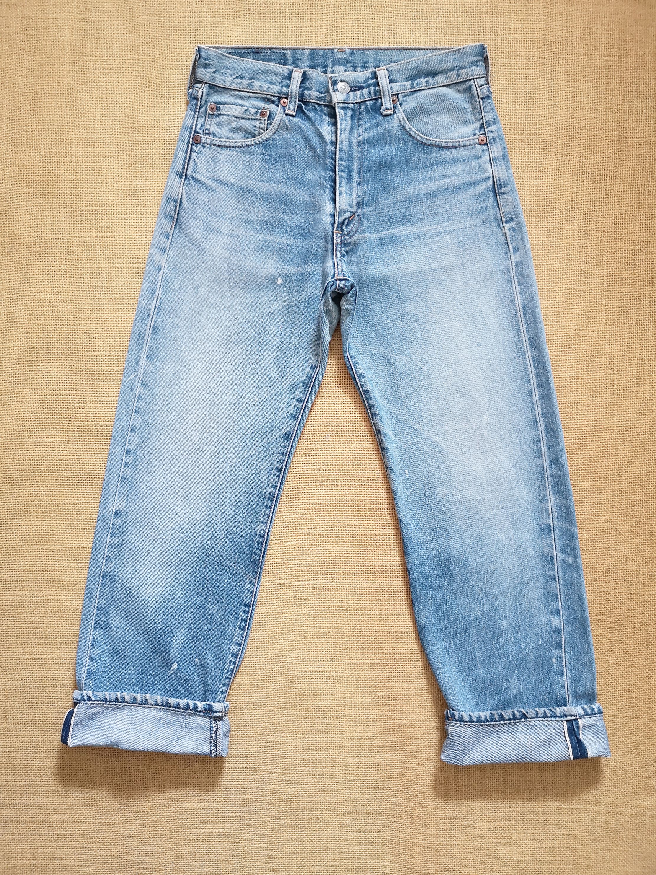 Levi's Levi's 502xx - 1990s - Big E Red Line Selvedge Japan W29 L28 Size US 29 - 1 Thumbnail
