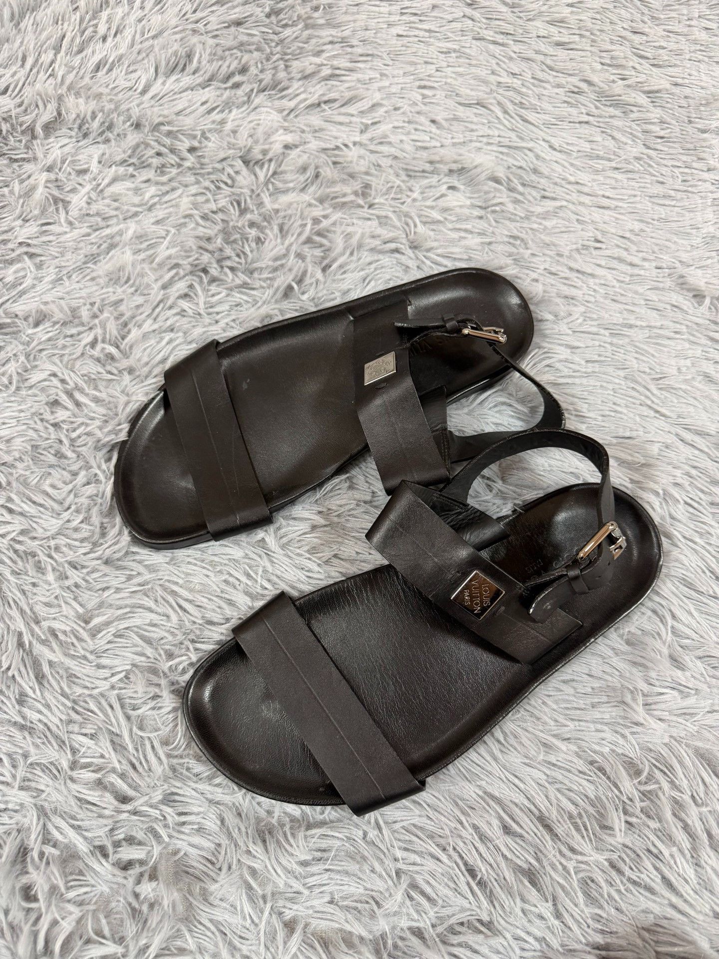 Louis Vuitton Louis Vuitton Black Sandals 8.5 Men Size US 8.5 / EU 41-42 - 1 Thumbnail