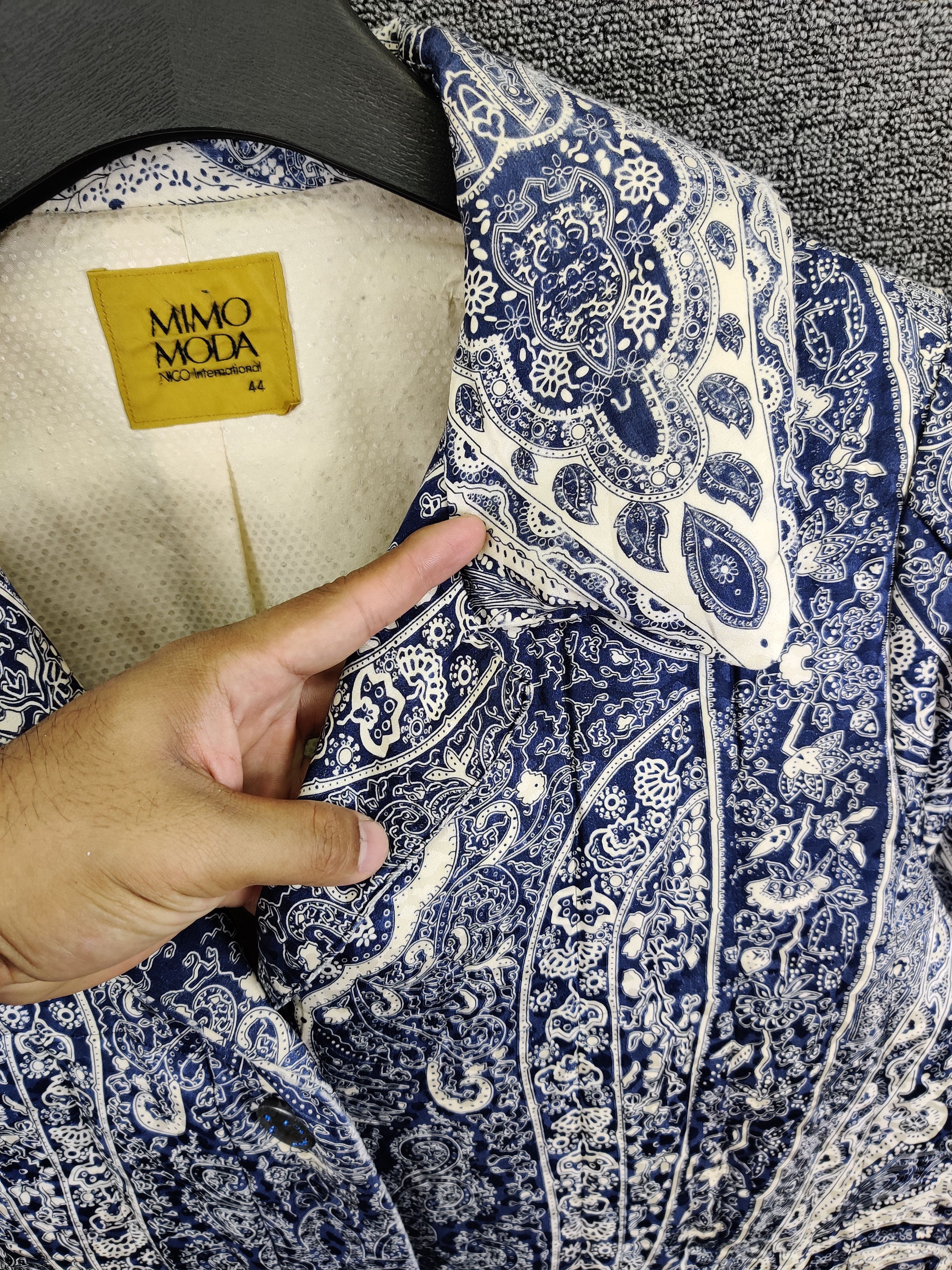 Japanese Brand Vintage Mimo Moda Paisley Long Jacket Nice Design Size US L / EU 52-54 / 3 - 7 Thumbnail