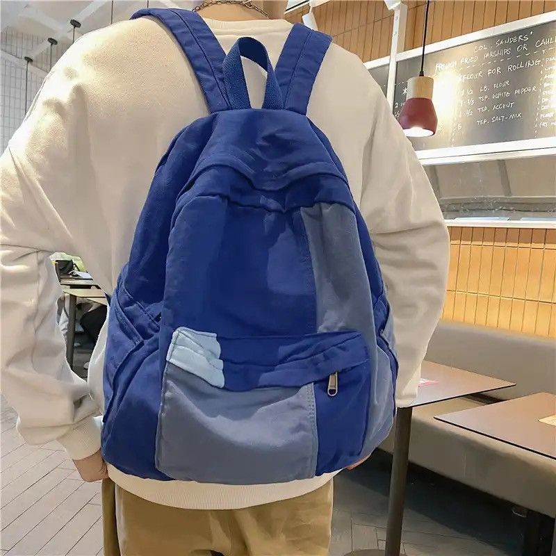 Japanese Brand Blue Backpack Size ONE SIZE - 1 Thumbnail