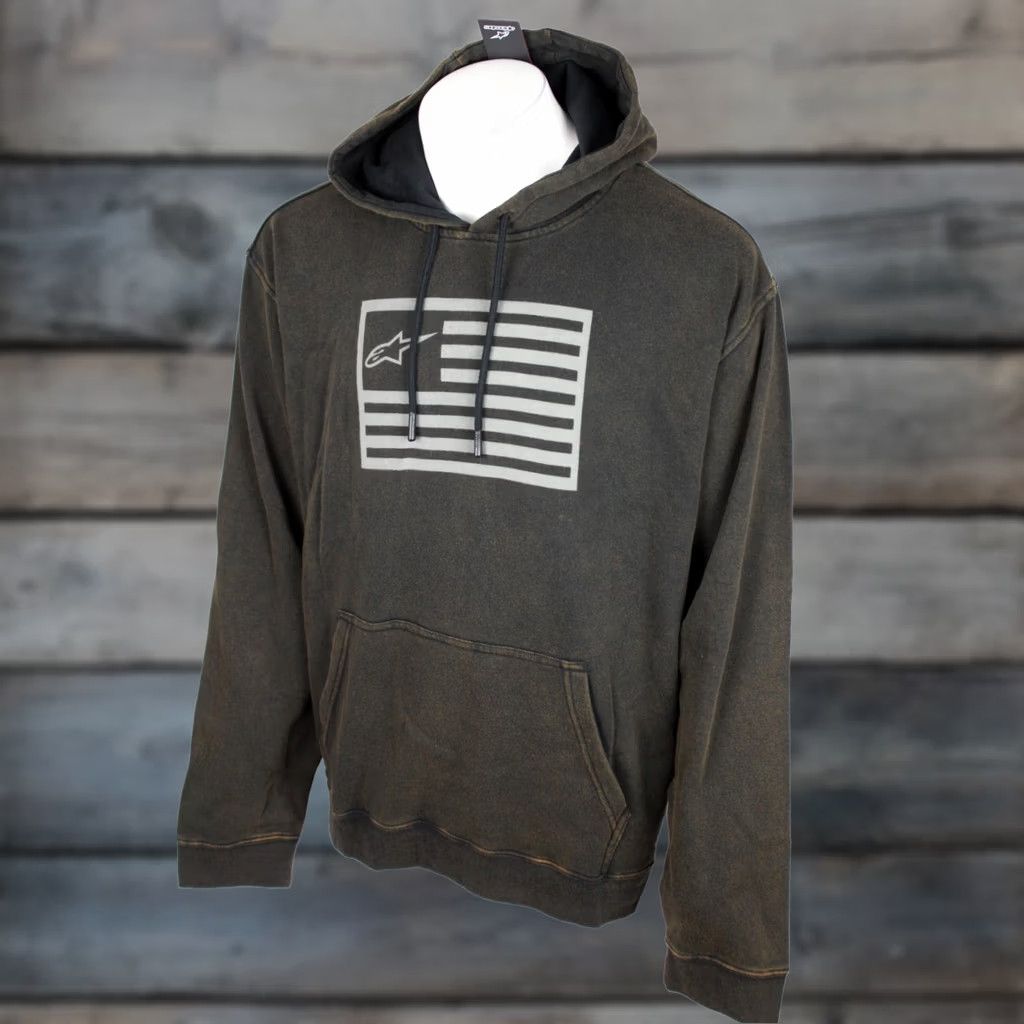 Alpinestars Alpinestars Men's Artifact Hoodie Sweatshirt Flag Logo XXL Black 1213-51020 Size US XXL / EU 58 / 5 - 1 Thumbnail