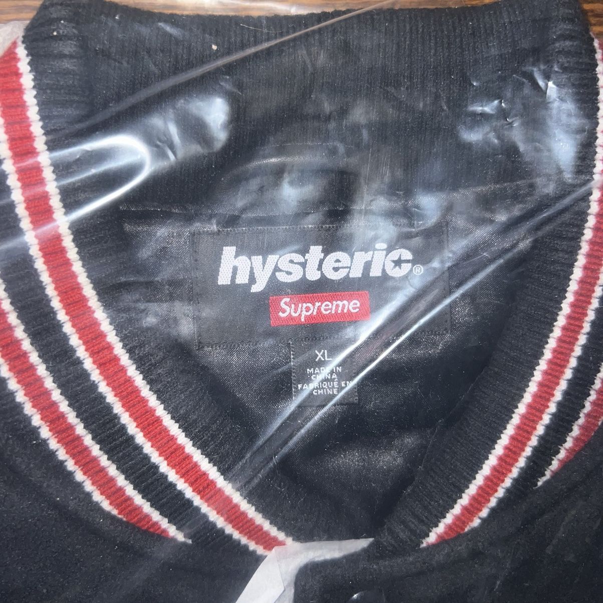 Hysteric Glamour × Supreme Supreme Hysteric Glamour Varsity Jacket Black Size: XL Size US XL / EU 56 / 4 - 5 Thumbnail