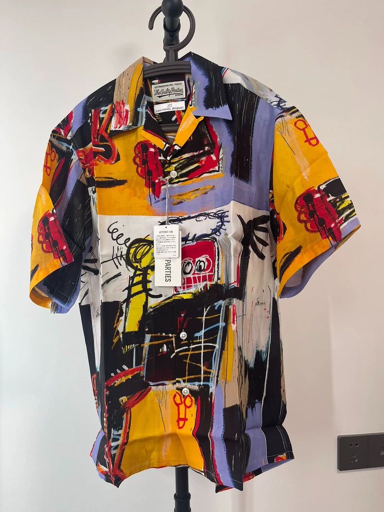 Wacko Maria Wacko maria BASQUIAT Graffiti Short Sleeve Shirt Size US M / EU 48-50 / 2 - 1 Thumbnail