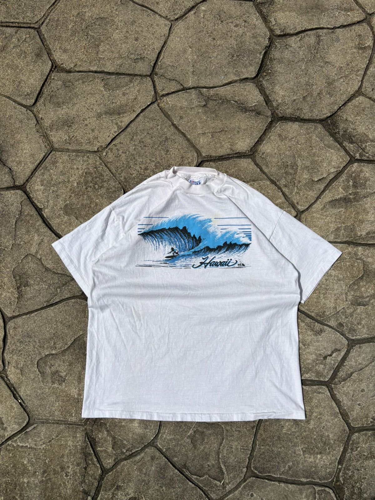 Ocean Pacific × Vintage Vintage 80s Ocean Pacific Style Hawaii Graphic Tshirt Size US XL / EU 56 / 4 - 1 Thumbnail