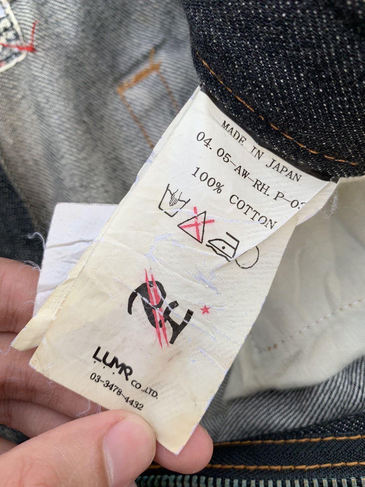 Other JAPANESE BRAND LUMR SELVEDGE RUSTY&FADED DISTRESSED DENIM Size US 35 - 20 Thumbnail