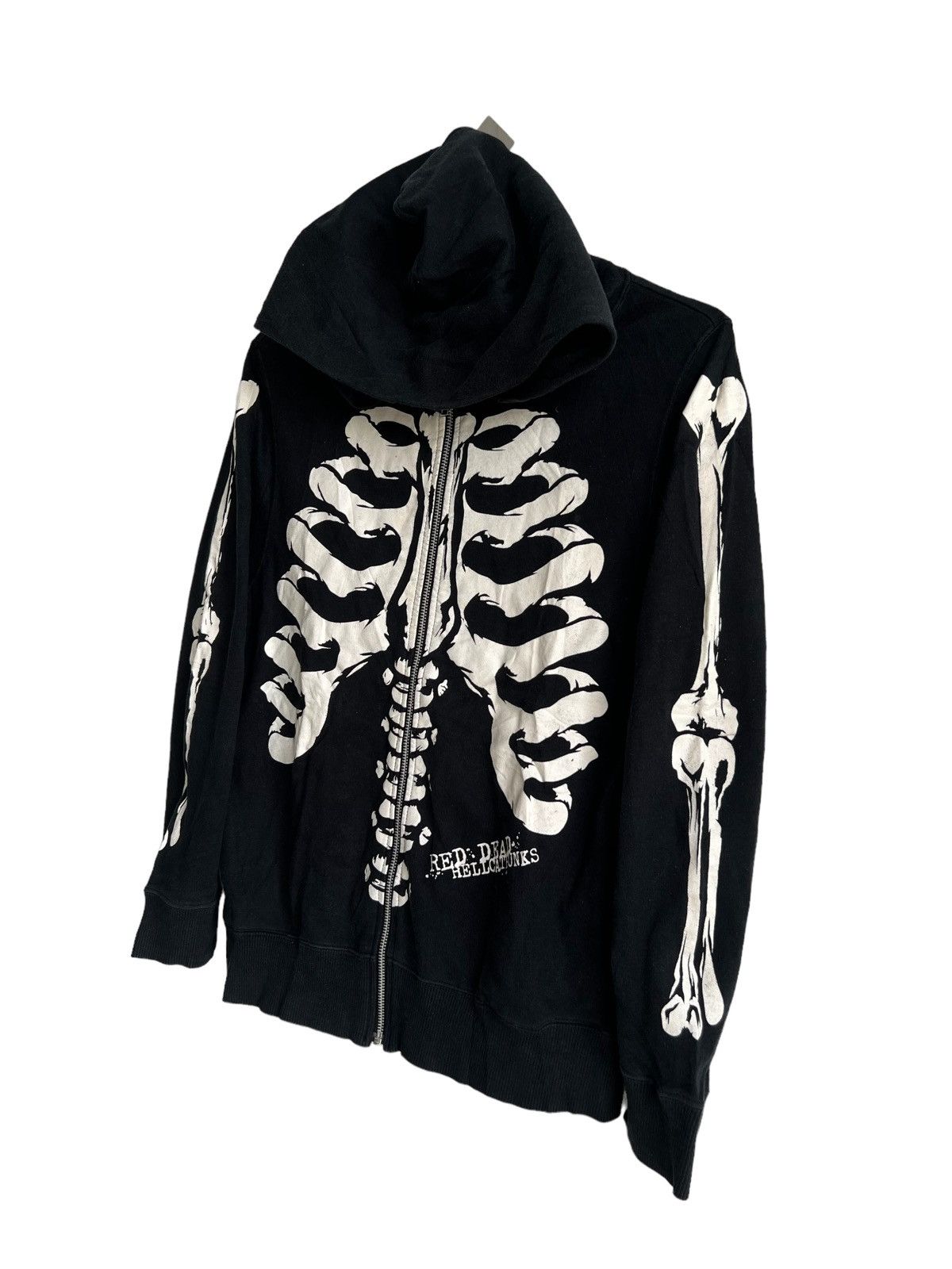If Six Was Nine 1990s Hell Cat Punks 🇯🇵 3D Skeleton 💀 Full Zipper Hoodie Size US S / EU 44-46 / 1 - 5 Thumbnail