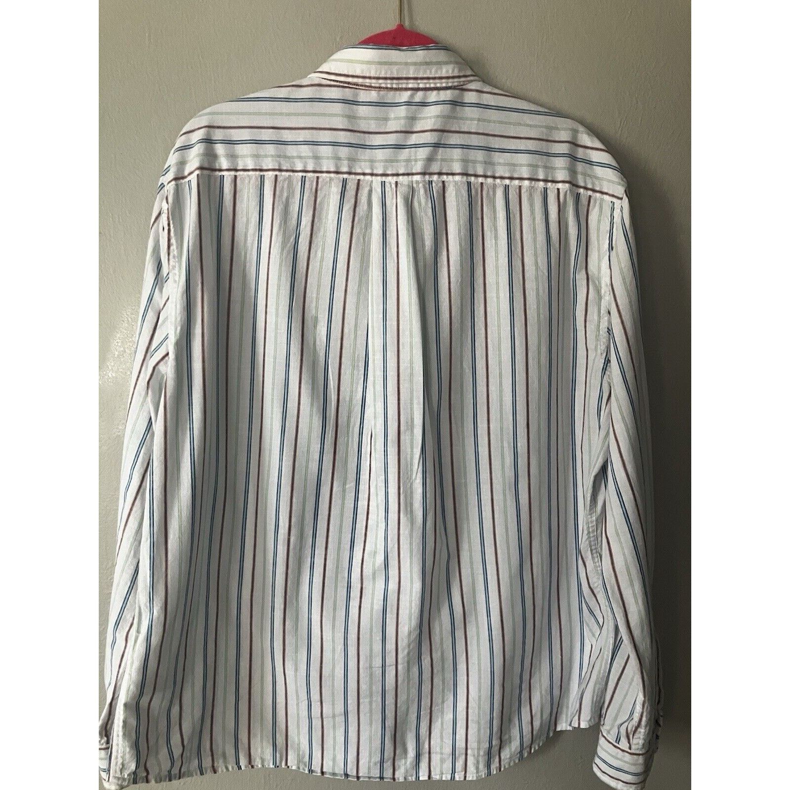 Polo Ralph Lauren US Polo Assn Mens Casual Shirt XXL white Striped Button Up Size US XXL / EU 58 / 5 - 2 Thumbnail