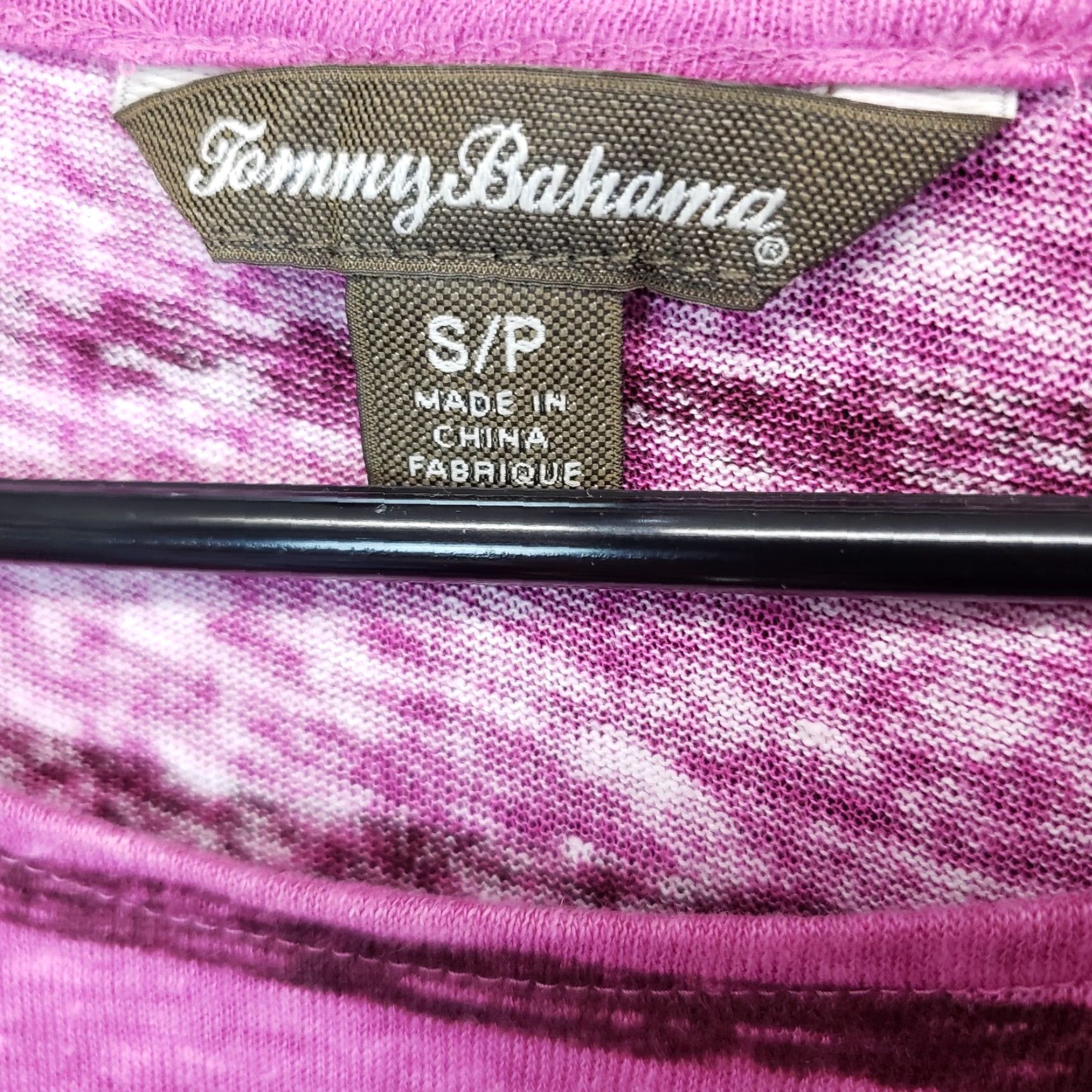 Tommy Bahama Tommy Bahama Womens Linen Top Sz Small Pink Stripe Front Tie Size S / US 4 / IT 40 - 6 Thumbnail