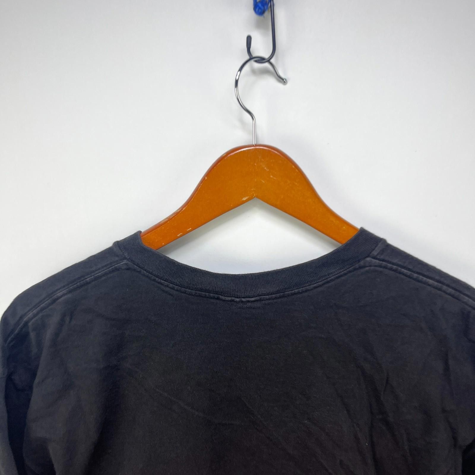 Vintage Vintage Sun Faded Blank Black Single Stitch T Shirt Large Size US L / EU 52-54 / 3 - 9 Thumbnail