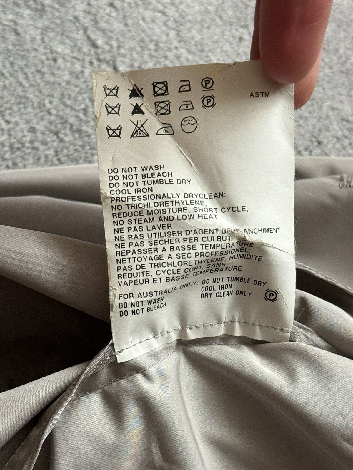 Designer × Jil Sander × Vintage Jil sander 42 nylon beige blazer jacket crop coat button up Size M / US 6-8 / IT 42-44 - 12 Thumbnail