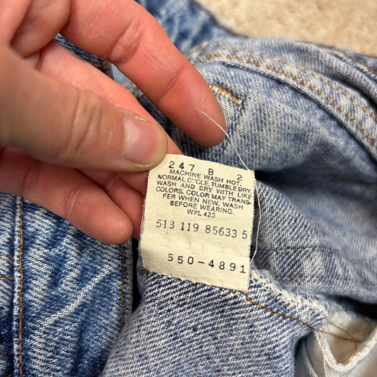 Levi's × Vintage Vintage 80s Levi's 550 Tapered Jeans Men's 31x32 Made in USA Size US 31 - 6 Thumbnail