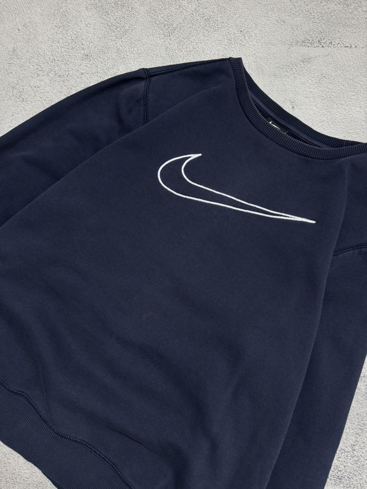 Nike Vintage Y2k NIKE Big Swoosh SWEATSHIRT 90’s Size M / US 6-8 / IT 42-44 - 6 Thumbnail