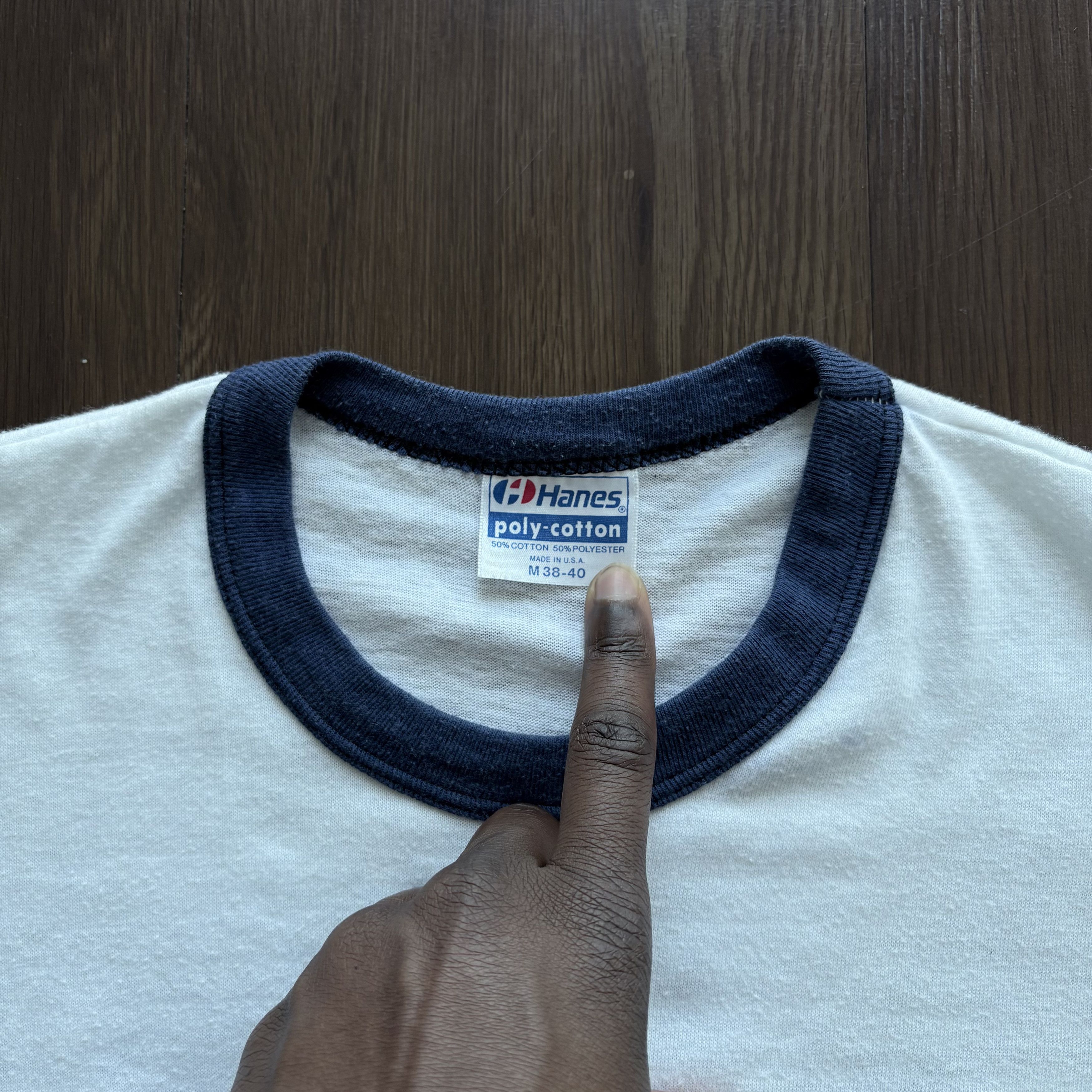 Hanes Vintage White T-Shirt Size US M / EU 48-50 / 2 - 3 Thumbnail