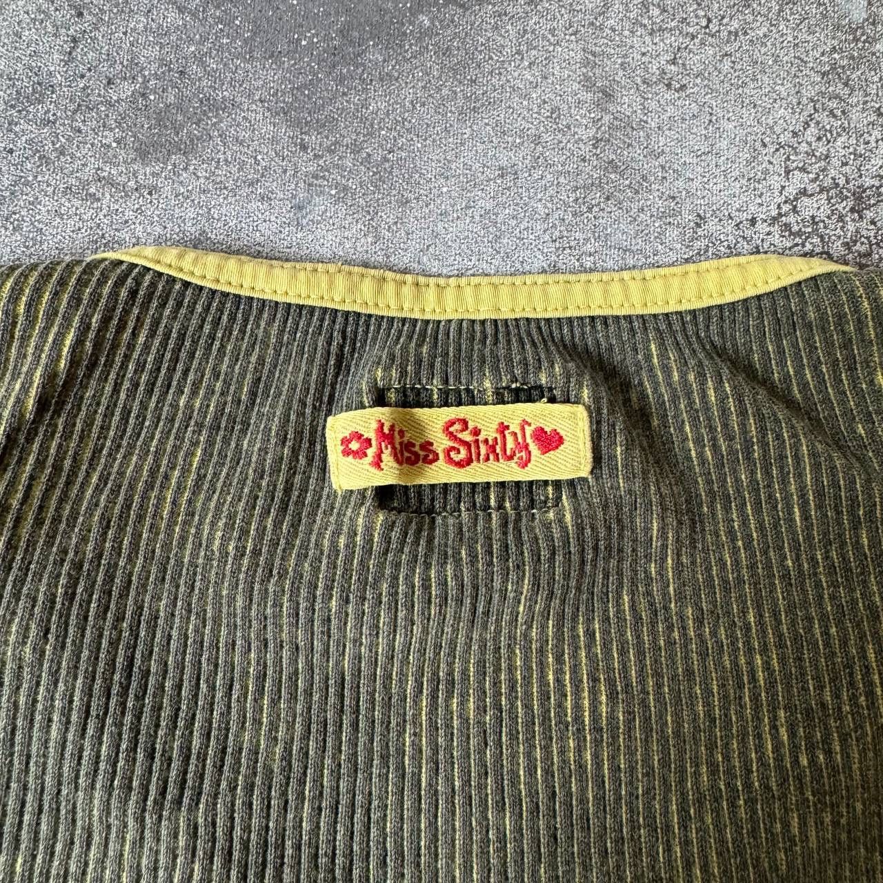Miss Sixty Miss Sixty Vintage Washed Ribbed Top Size M / US 6-8 / IT 42-44 - 6 Thumbnail